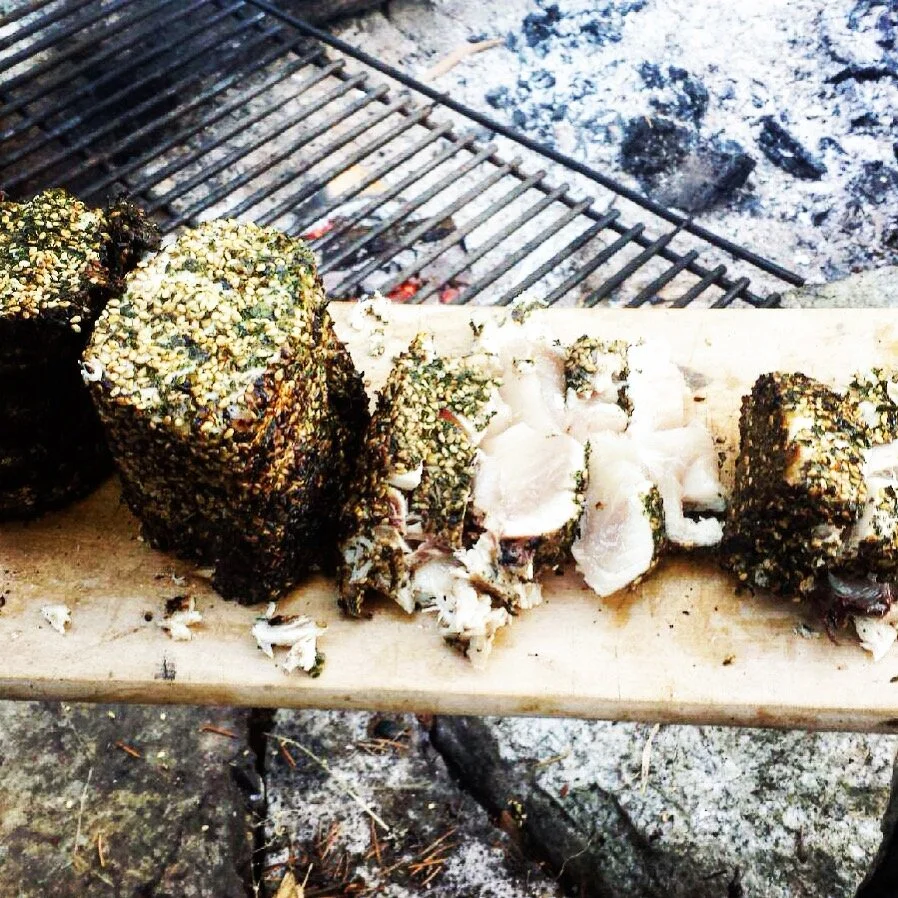 Landsea on seared tuna.JPG