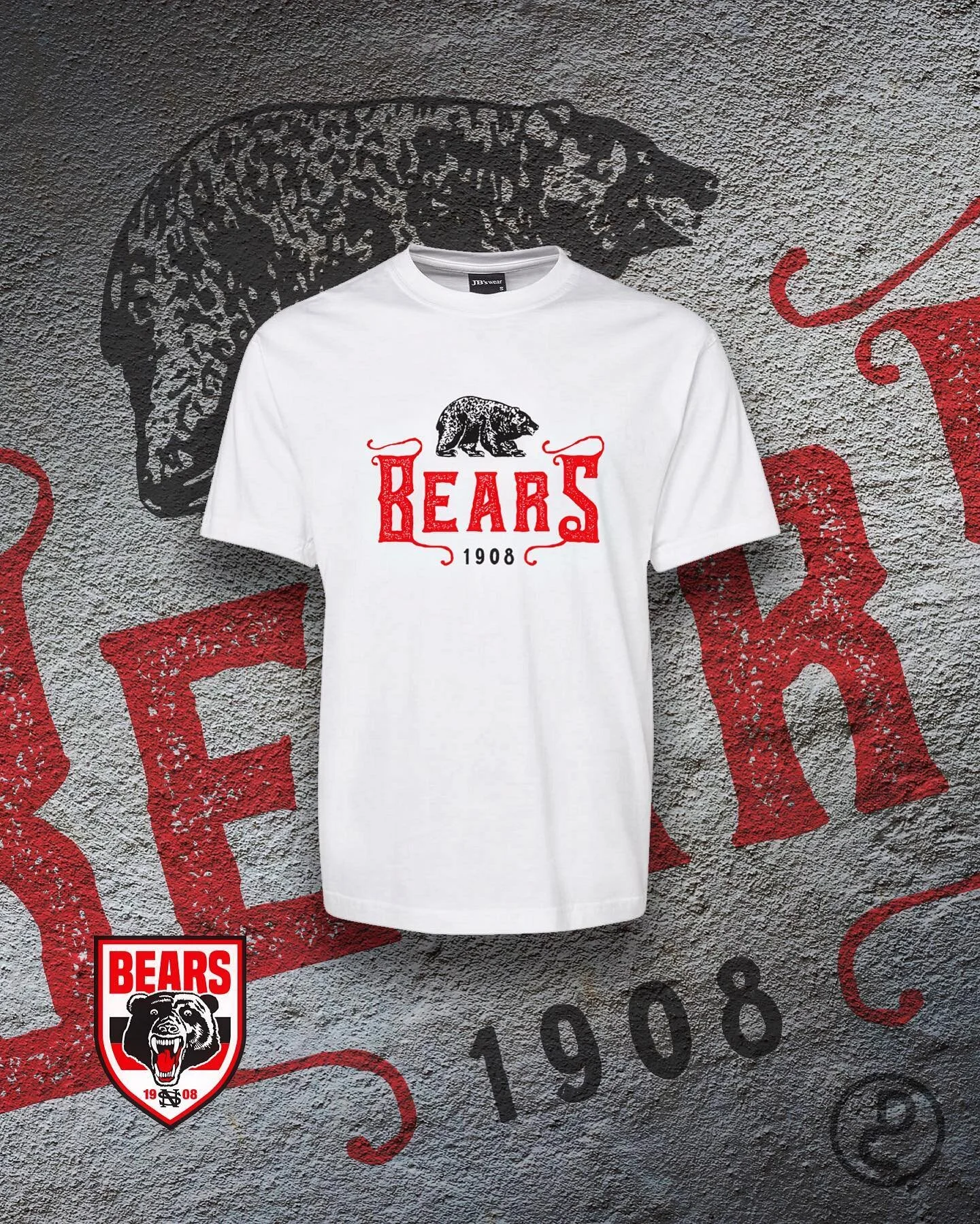 Very proud to be able to say that one of my designs is now available as part of the @northsydneybearsofficial merchandise range. It&rsquo;s no secret I&rsquo;m a life long Bears supporter so this is extremely cool. Check out the Bears shop and go to 