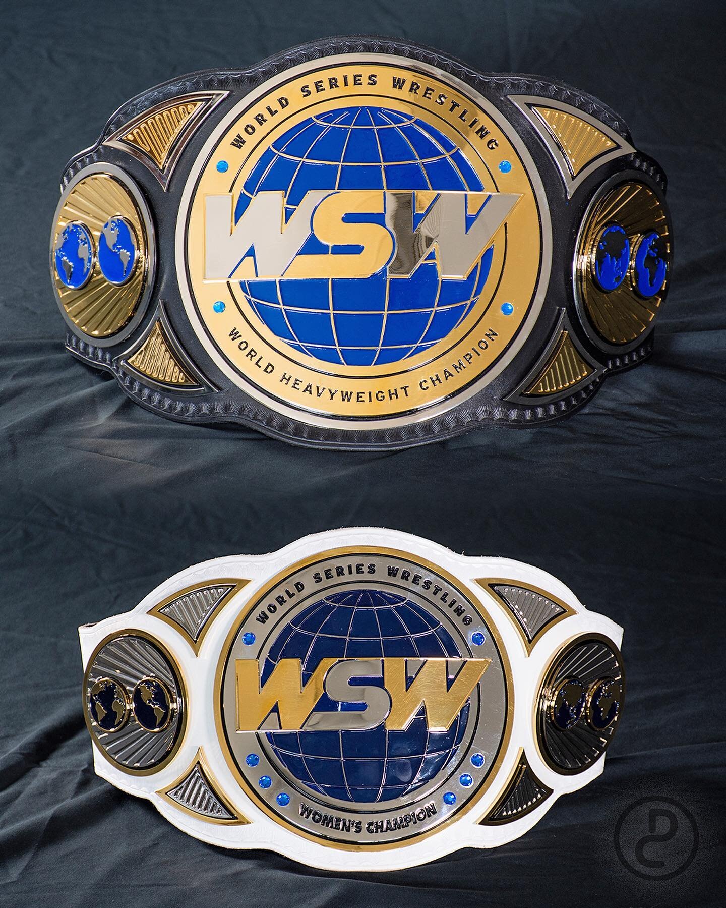Thank you @worldserieswrestling for the opportunity to redesign the singles championships. In 2005 I attended their first tour and got to witness a world title change between inaugural champion Rhyno and @realjeffjarrett, so to be able to design the 