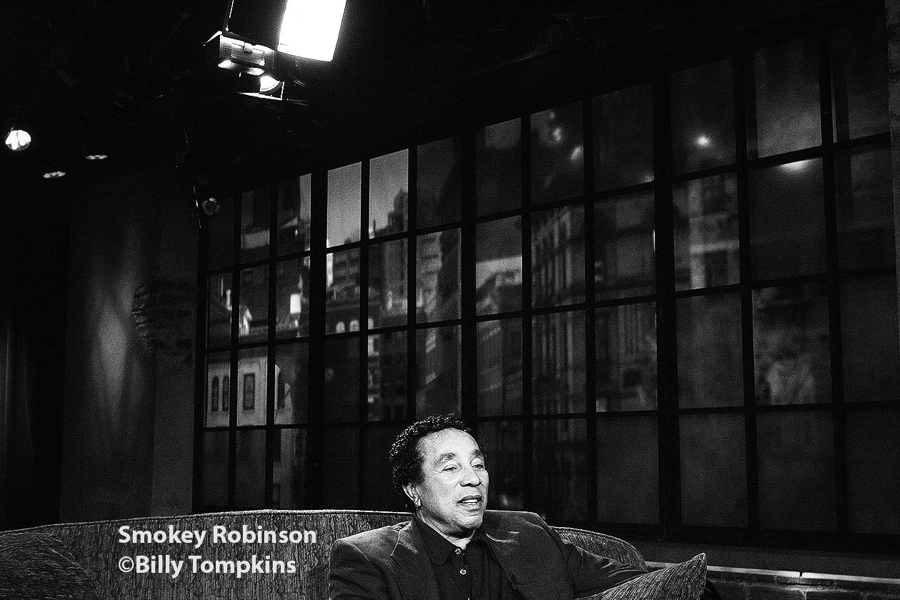  Smokey Robinson on the set of A&amp;E's Private Sessions. 