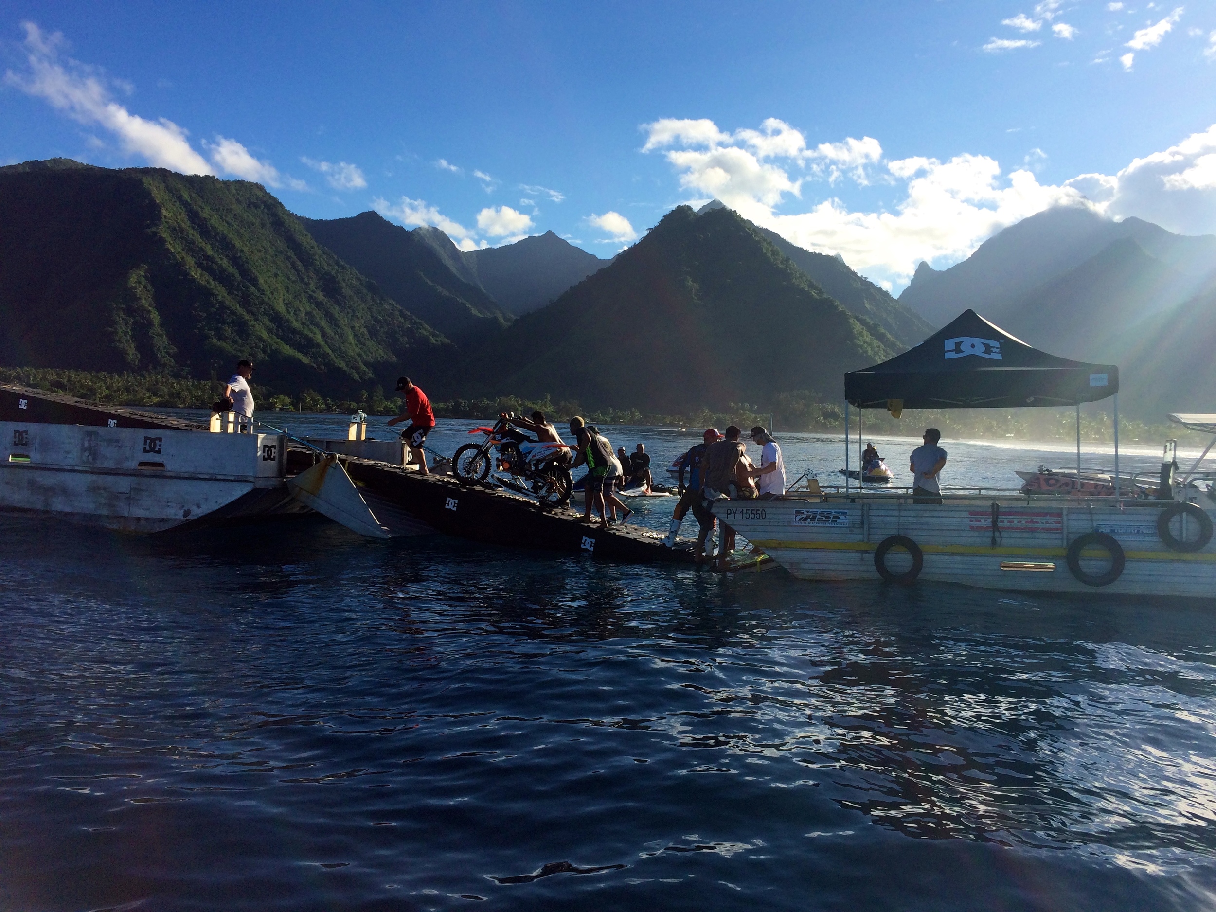 Barge to Barge Surf Bike Transfer | Tahiti