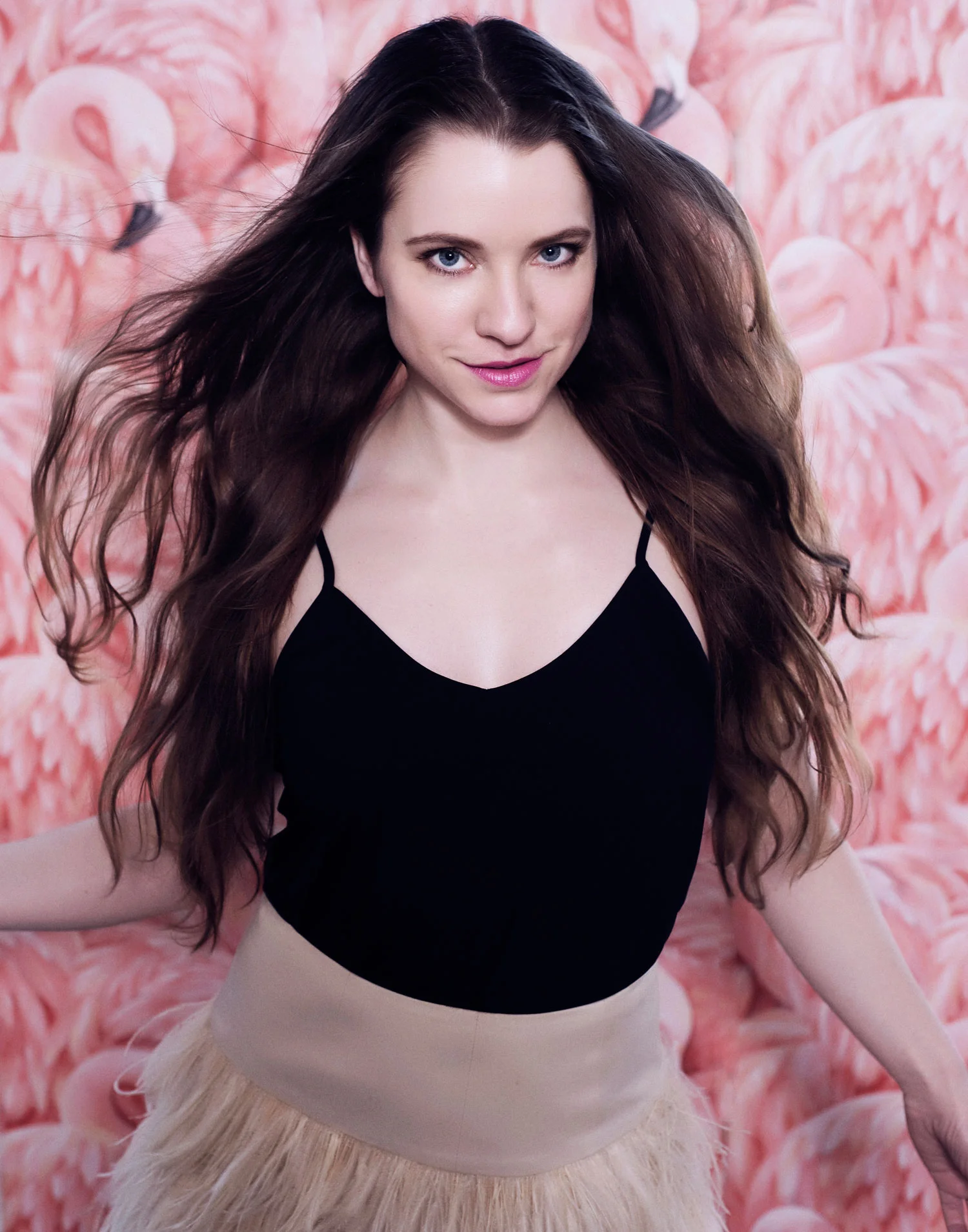 Miriam Feathered Skirt