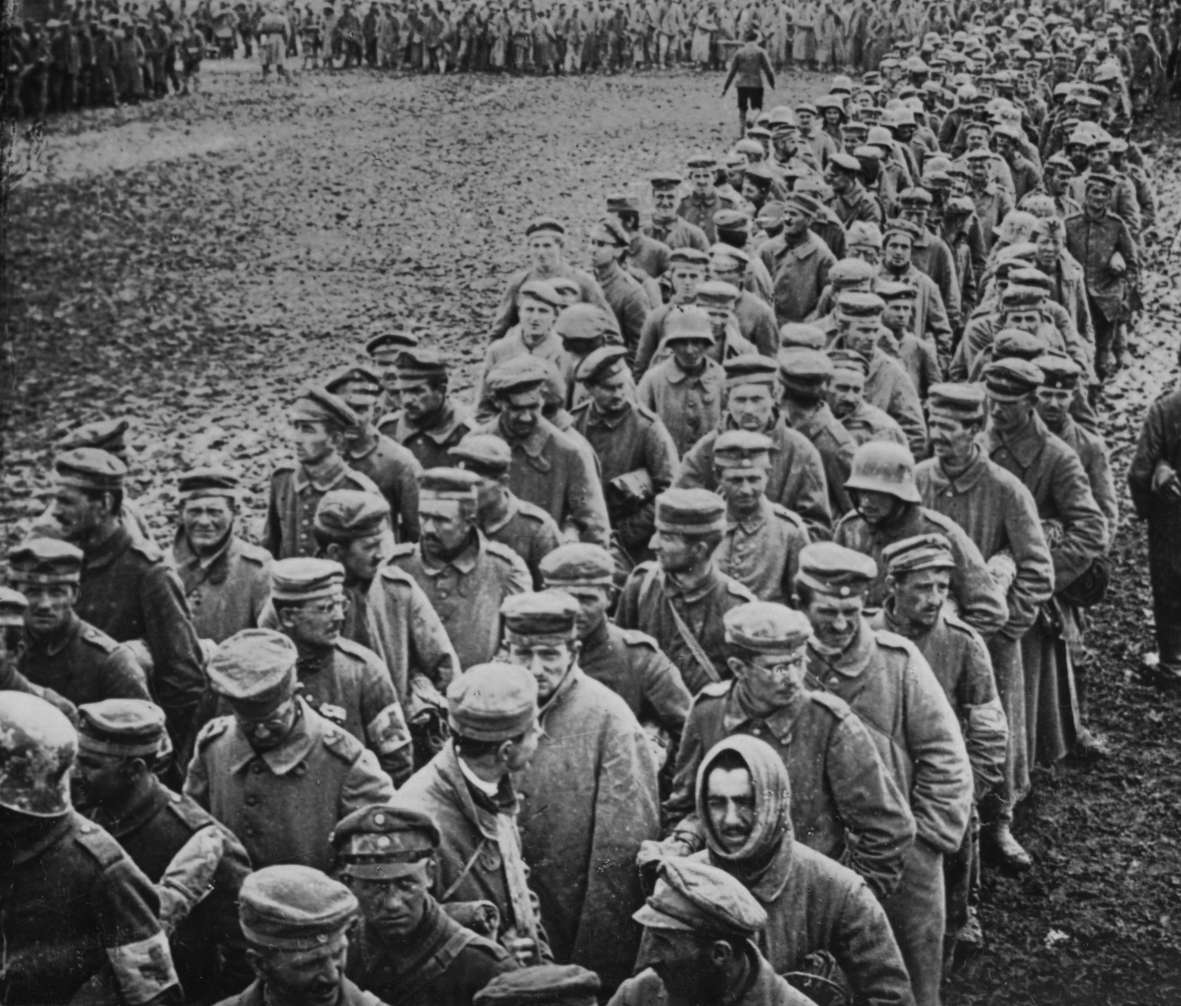 German prisoners-of-war, Western Front, 1918.