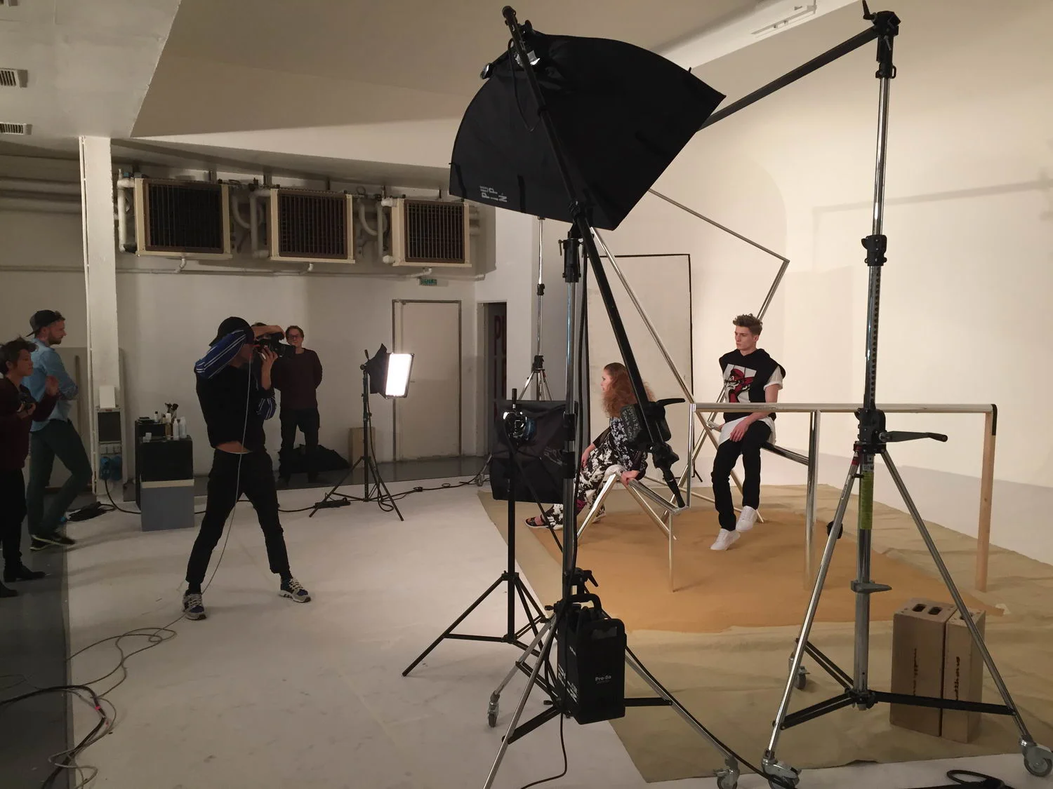 Campagne Tsvetnoy - photo: Frederik Heyman - on set photoshoot snapshot - 2015