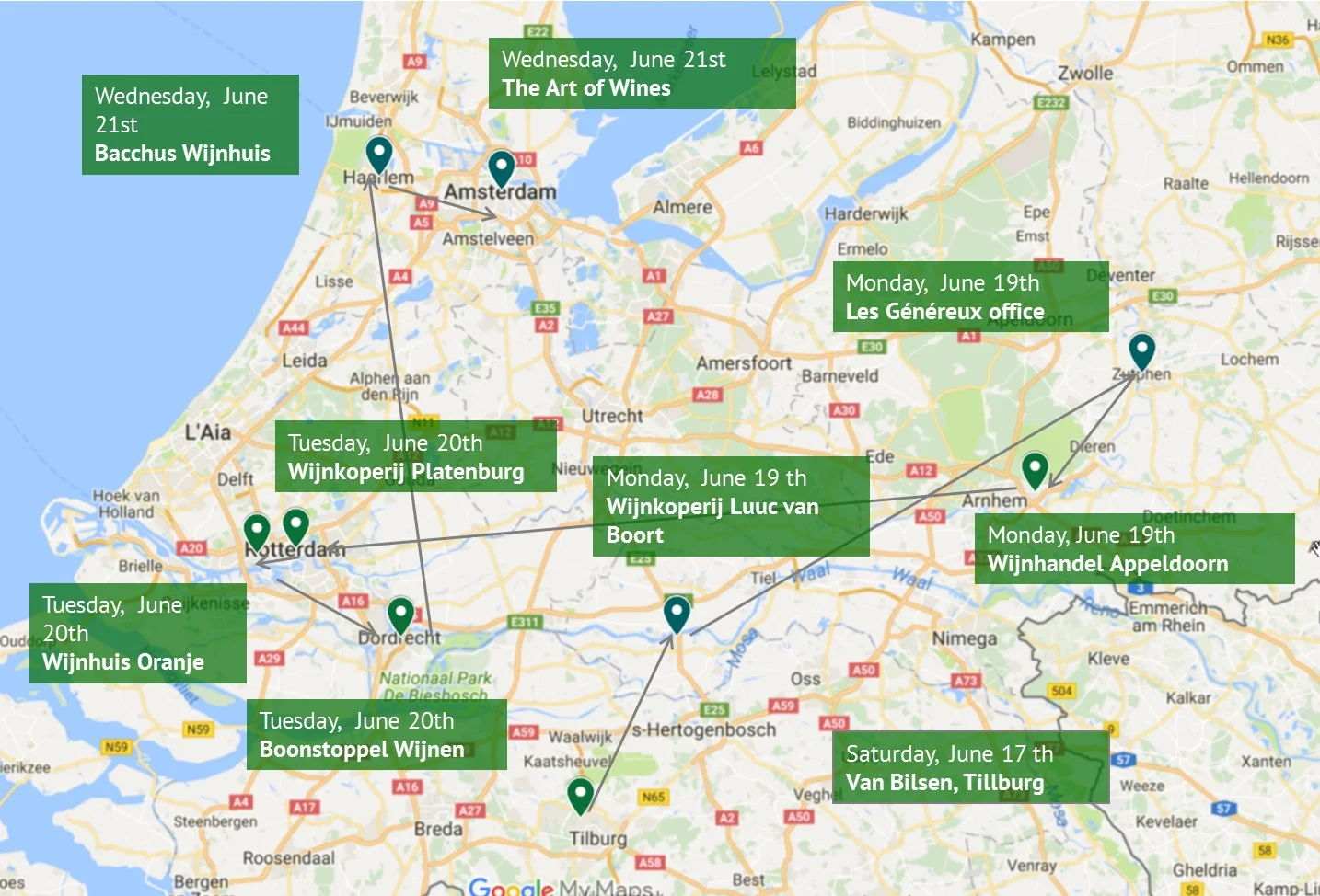 Susanna's Grand Dutch Wine Tour