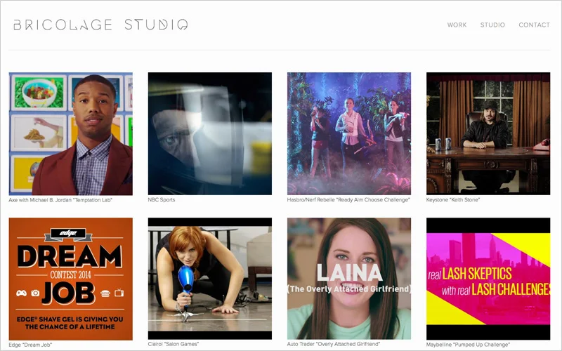CLIENT Bricolage Studio PROJECT Design Portfolio Website SERVICES Web Design & Development