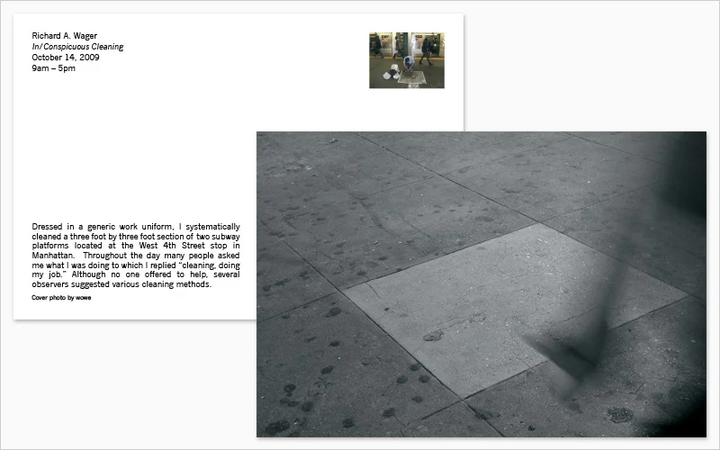 CLIENT Performance Artist PROJECT 2-Sided postcard SERVICES Graphic Design, Prepress