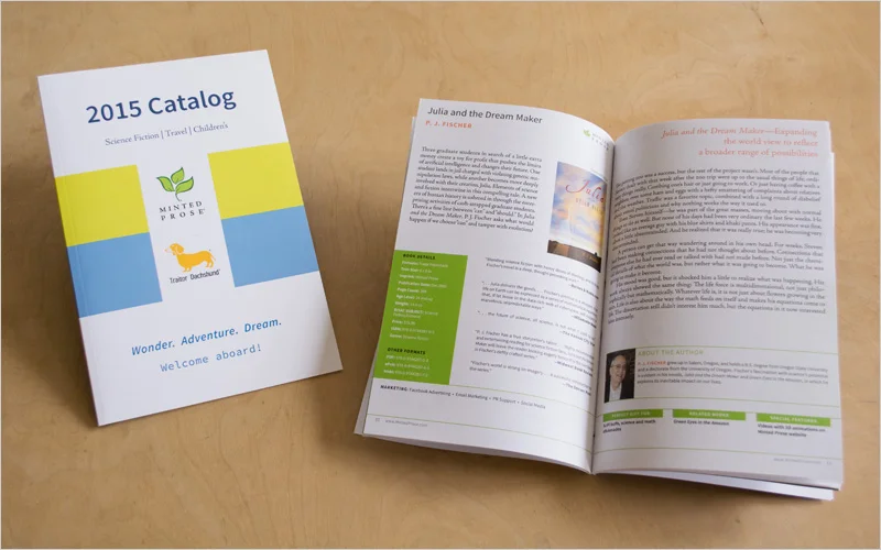 CLIENT Minted Prose, Book Publisher PROJECT Catalog SERVICES Production Design, Prepress, Copy Editing
