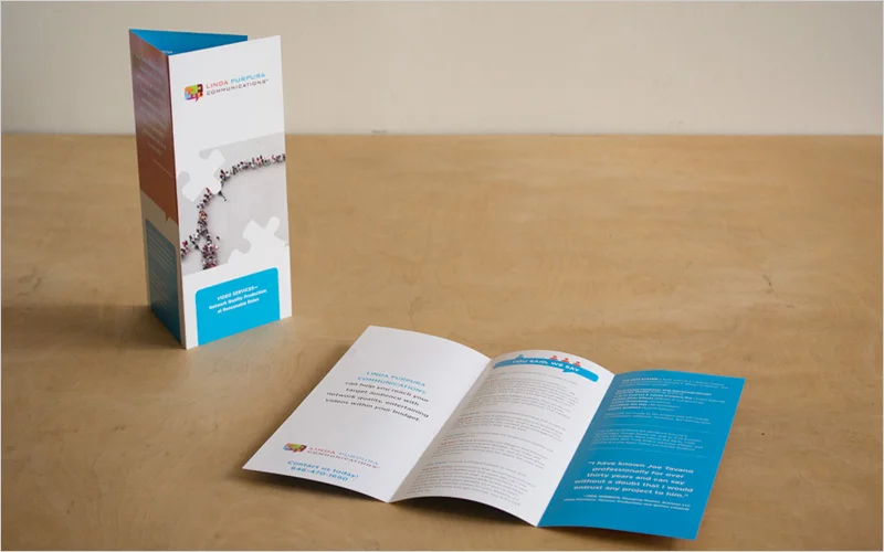CLIENT Linda Purpura Communications PROJECT Brochure SERVICES Production Design, Prepress, Copy Editing