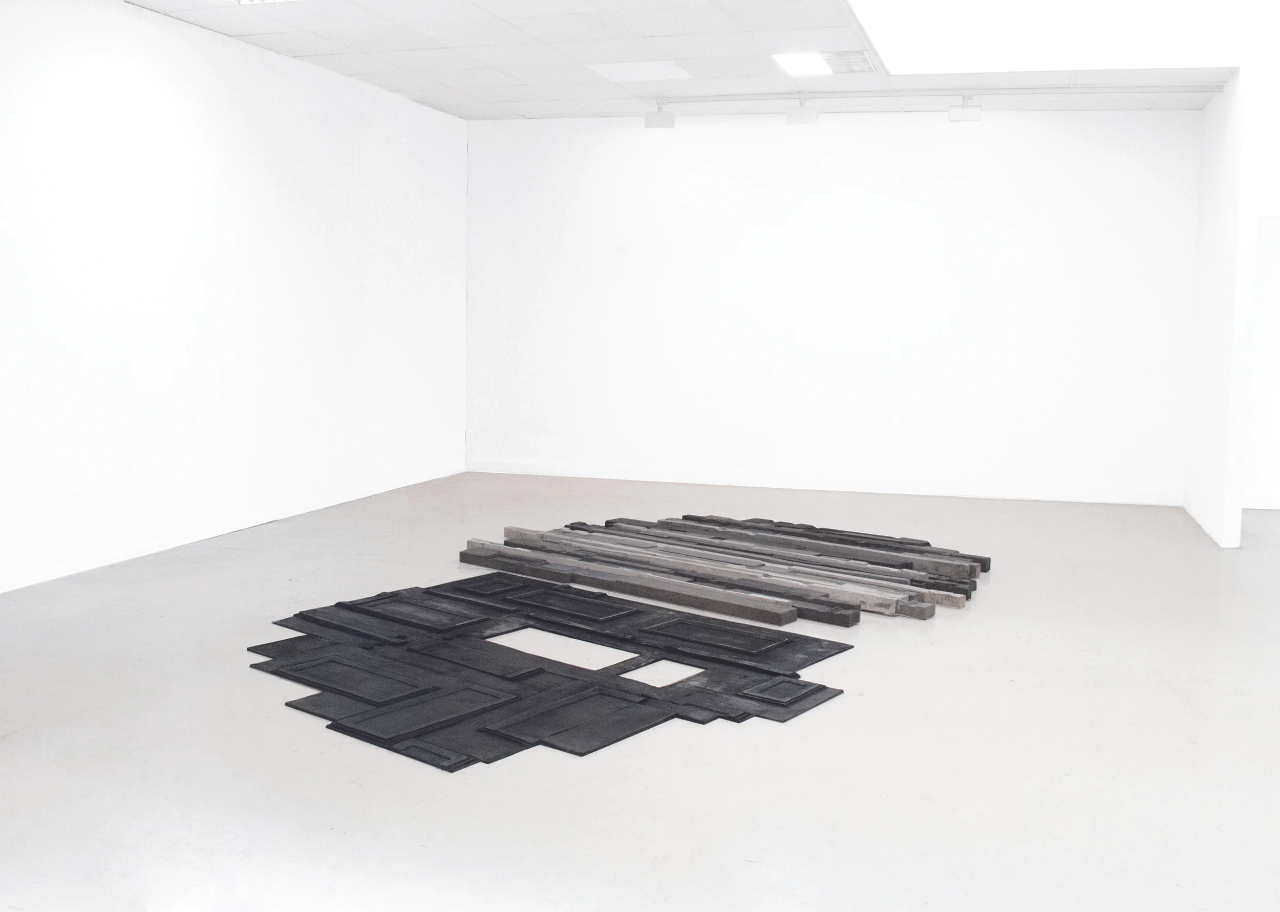  After you left they took it apart, 2014 Reconstructed door mould cast in polyurethane rubber, cast concrete