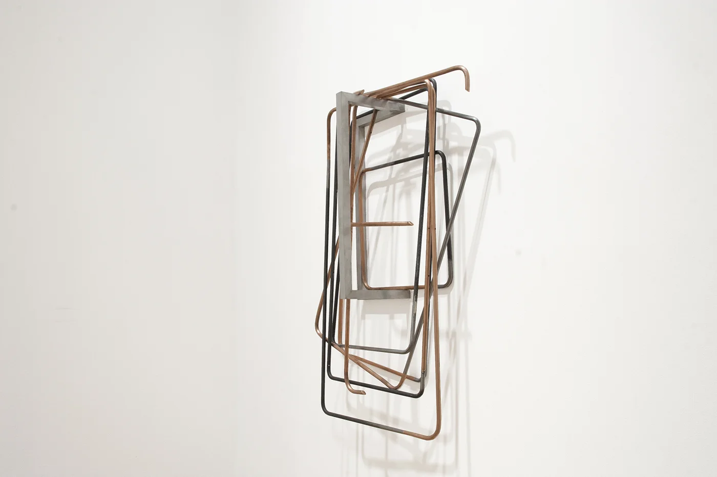 untitled (folding chairs), 2015; copper, steel, aluminium