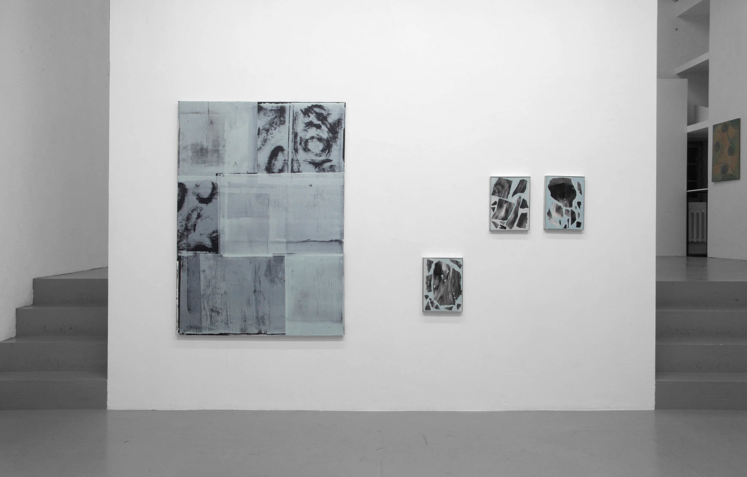 Blue Seventeen, 2017 installation view with Olga Grotova