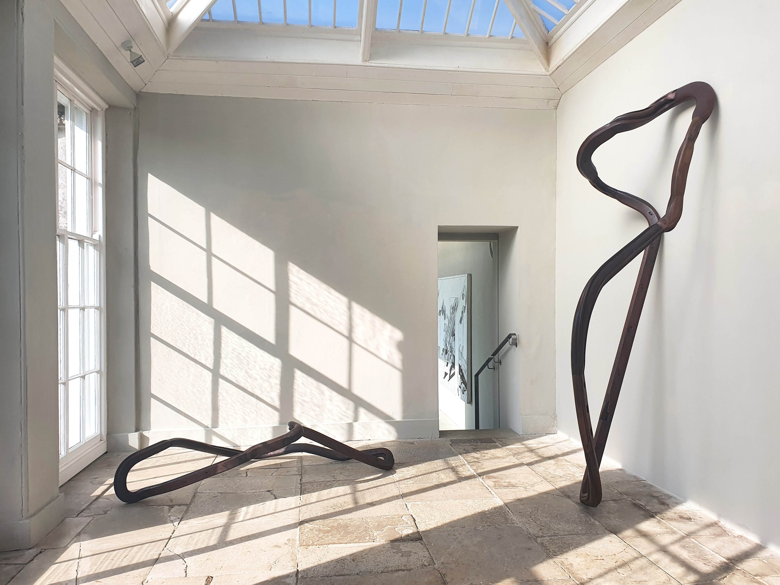 Nika Neelova_Lemniscate XIII, 2021_and_Lemniscate X, 2020_installed at New Art Centre, Wiltshire.jpg