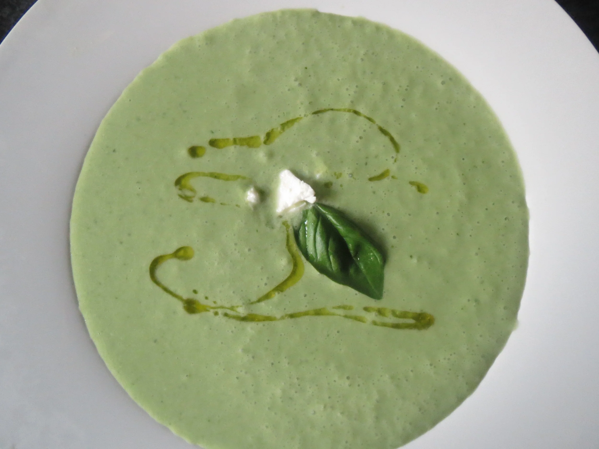 Cucumber, Feta and Herb Soup