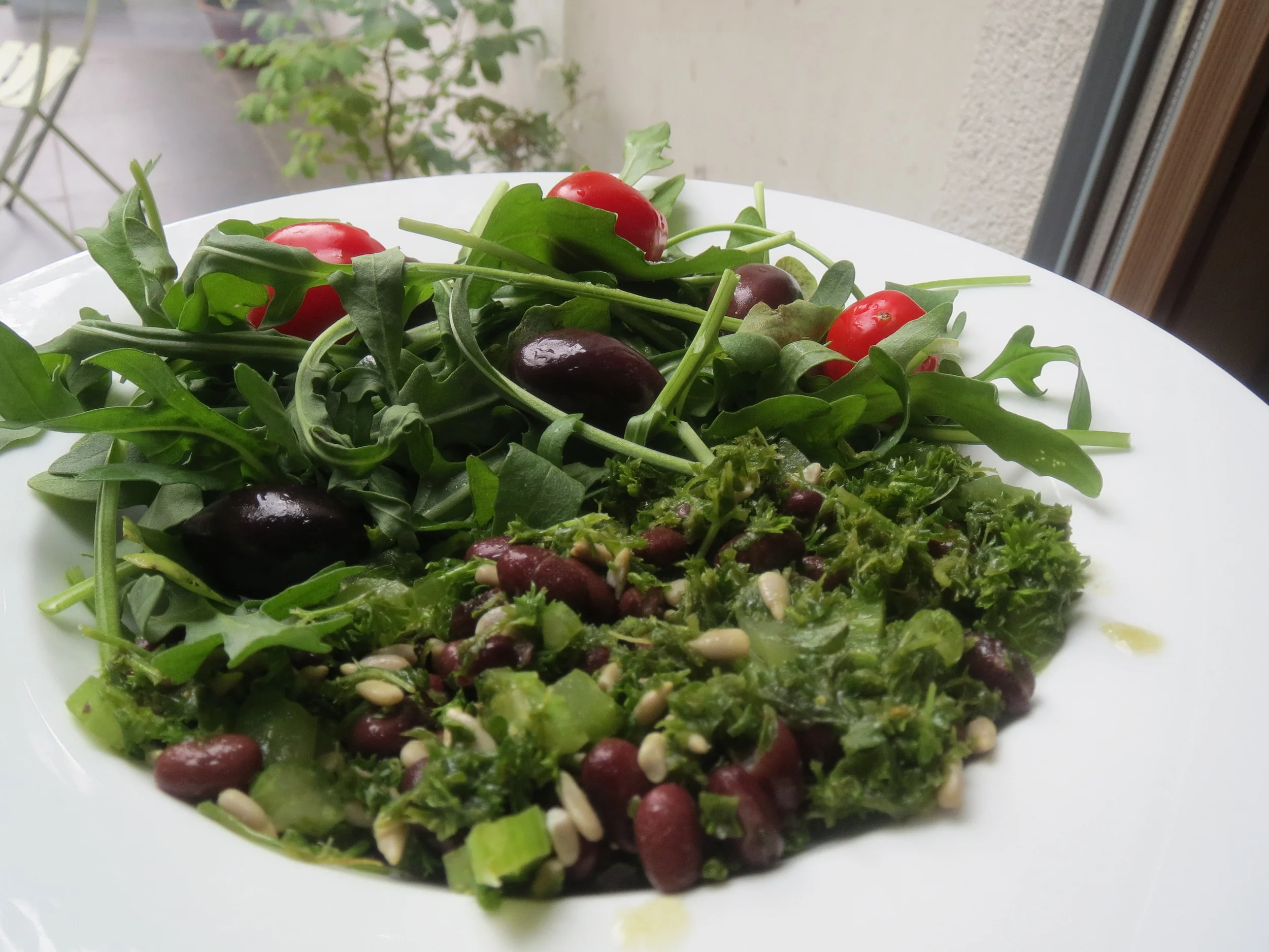 Herb and bean salad... and new website!