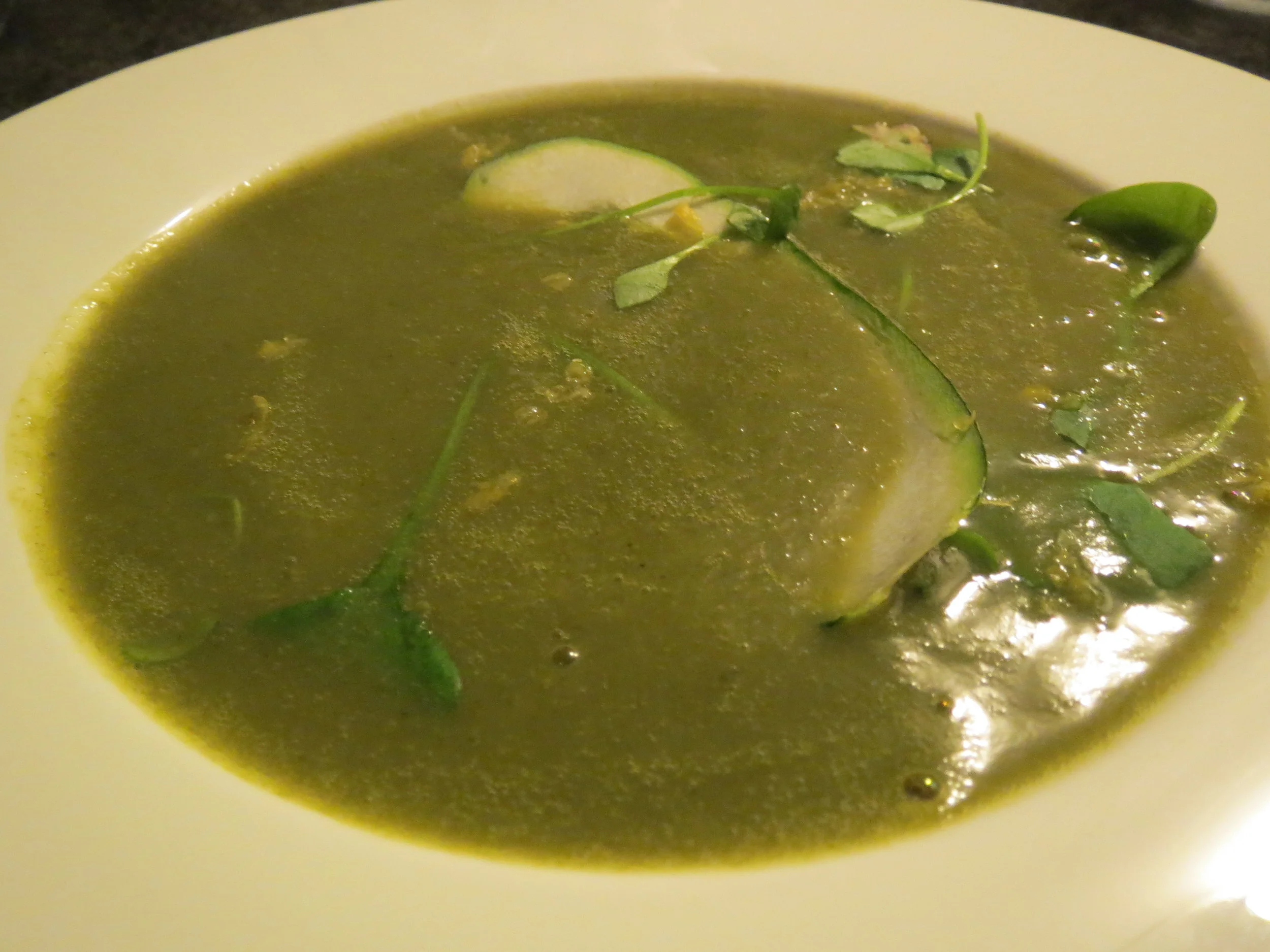 Purslane & Courgette Soup