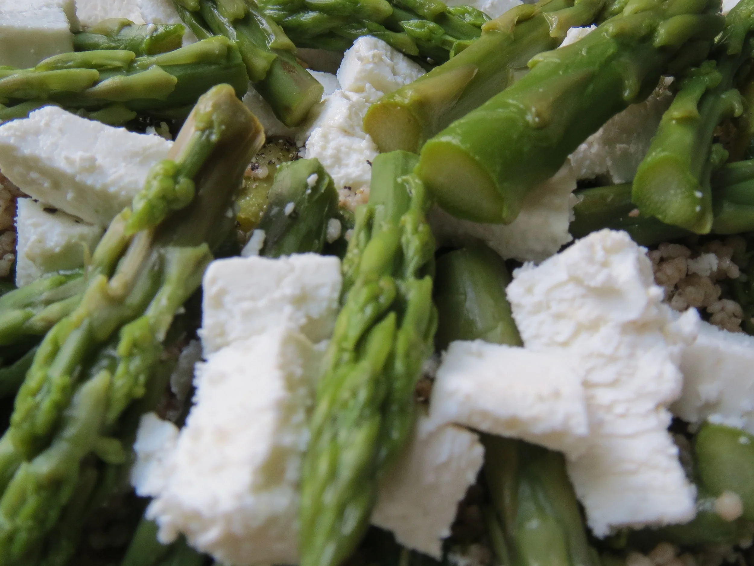 Quinoa Couscous with Asparagus and Mint