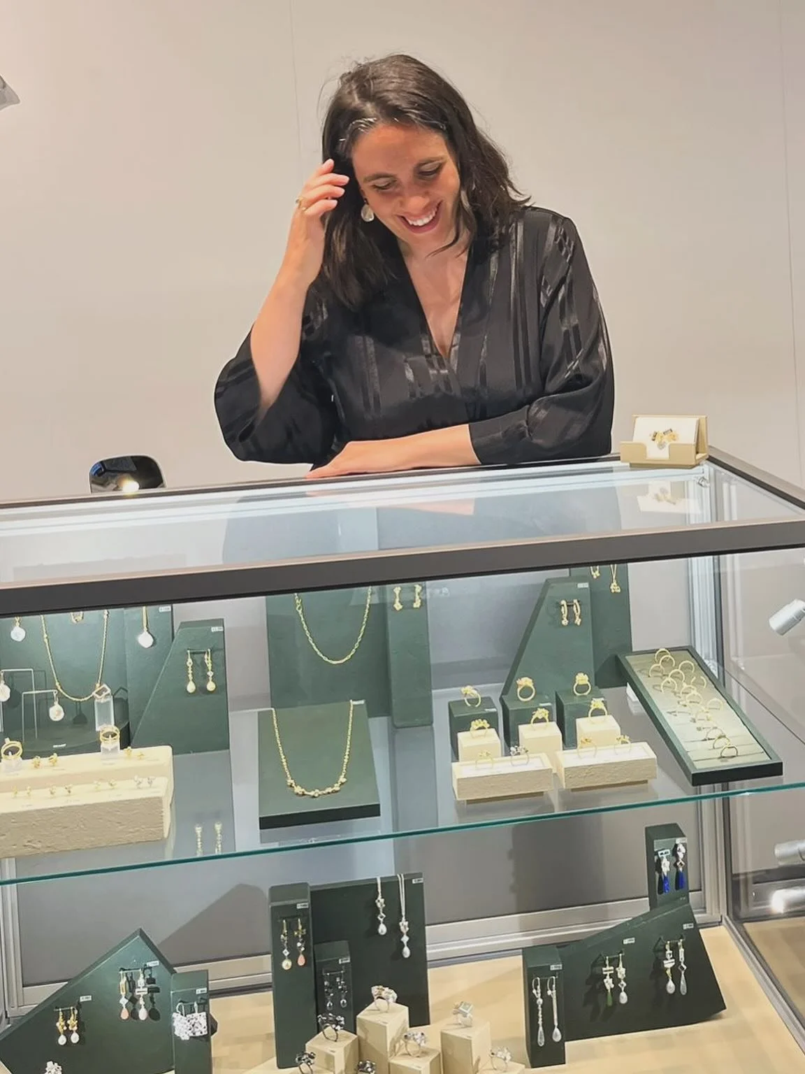 We are here! This year marks my 10th time exhibiting at Goldsmiths&acute; Fair. I am so grateful to be able to show my jewellery at this amazing event, there is honestly nothing else like it!  @goldsmithsfair