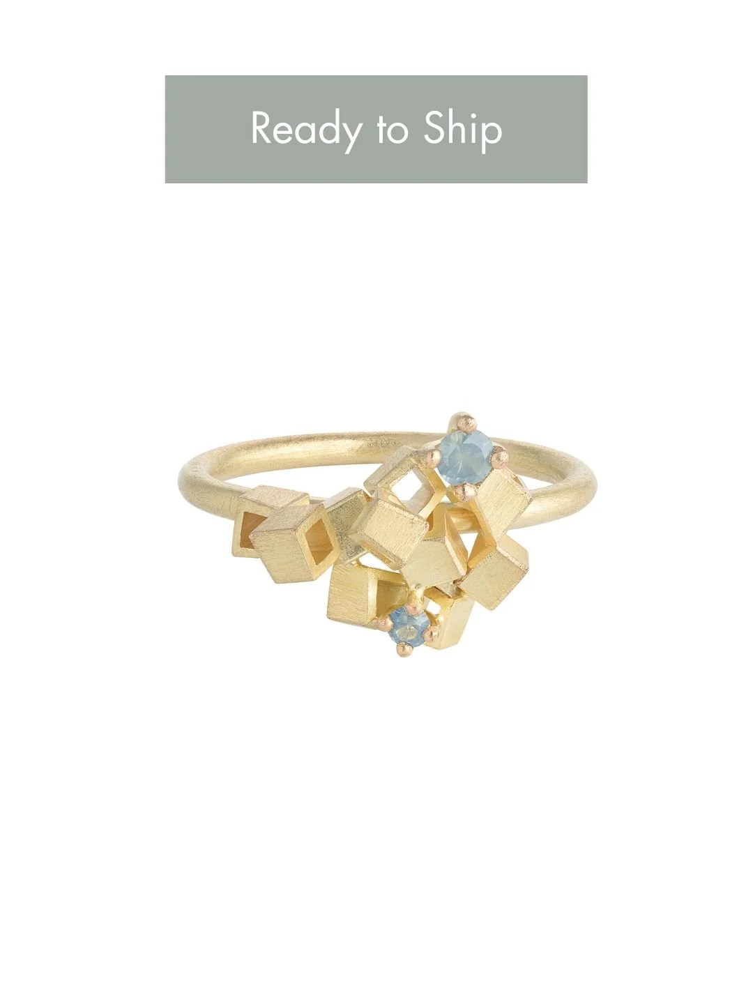 Ocean Treasure Sapphire cluster ring