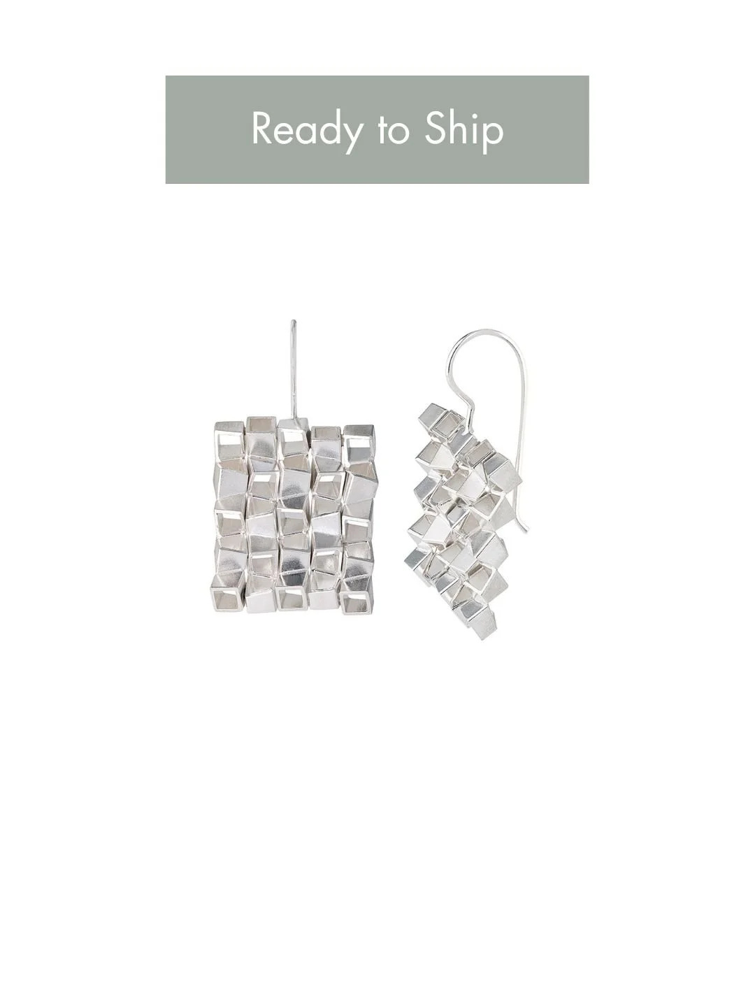 Cascading Silver Earrings - Large