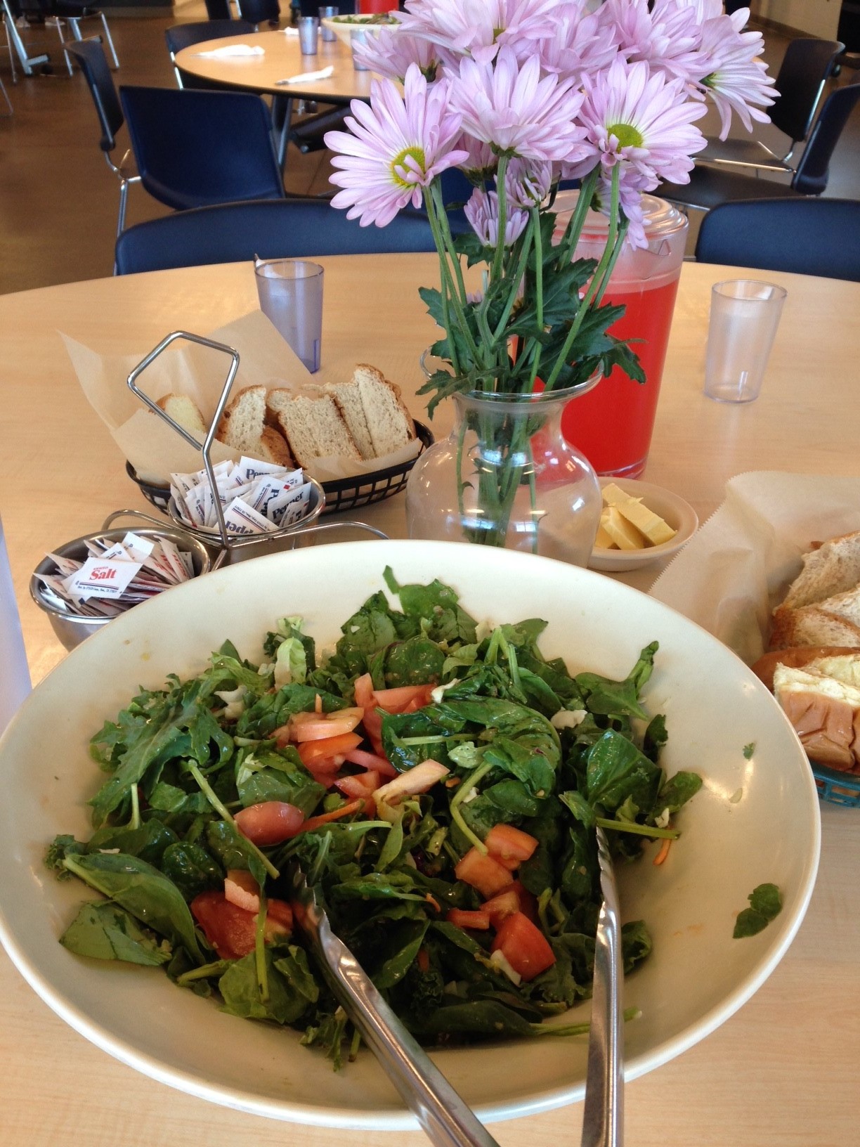  The tomatoes on this salad were grown by our members. 