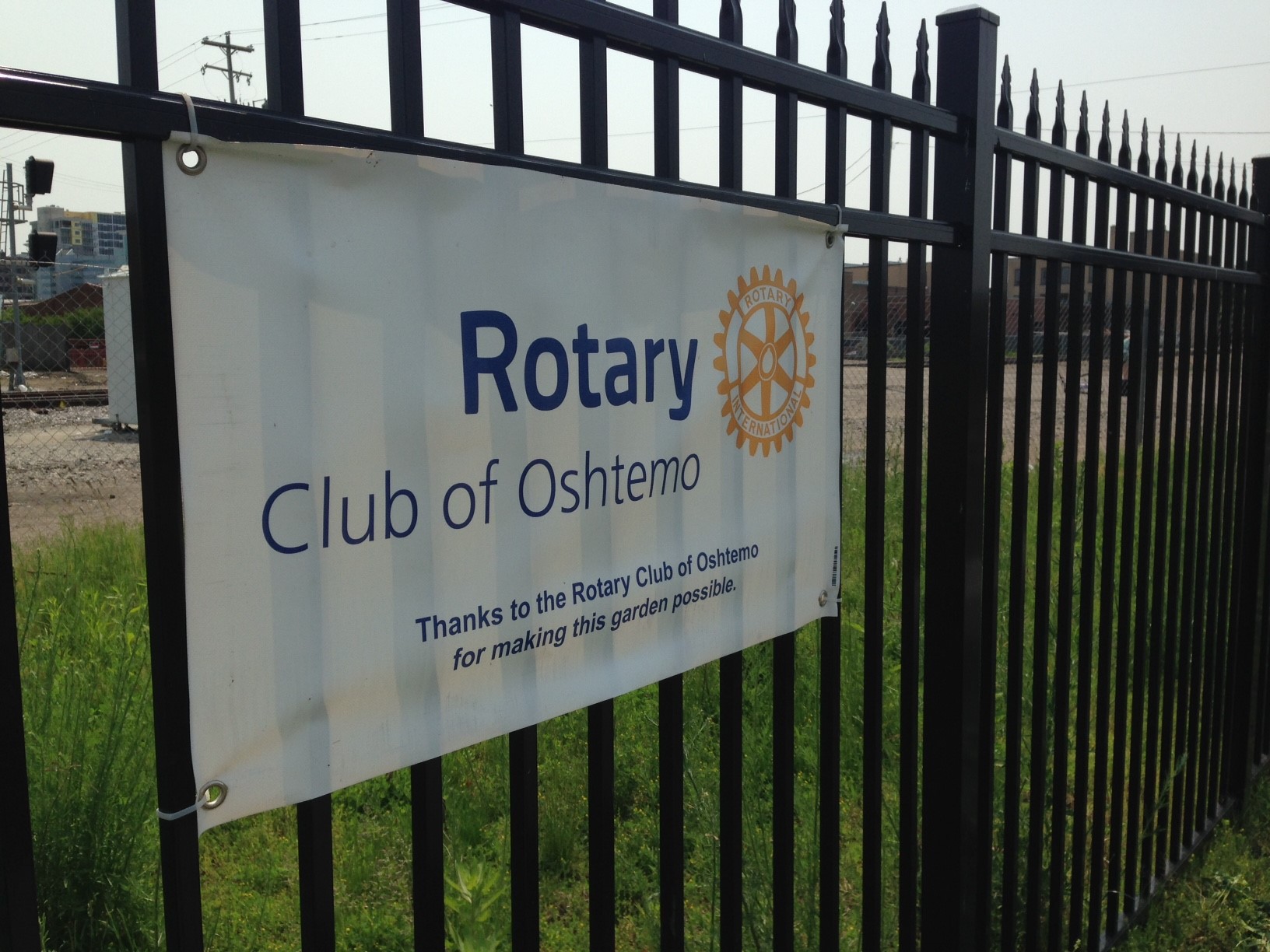  Thanks to the Rotary Club of Oshtemo for making our garden possible! 