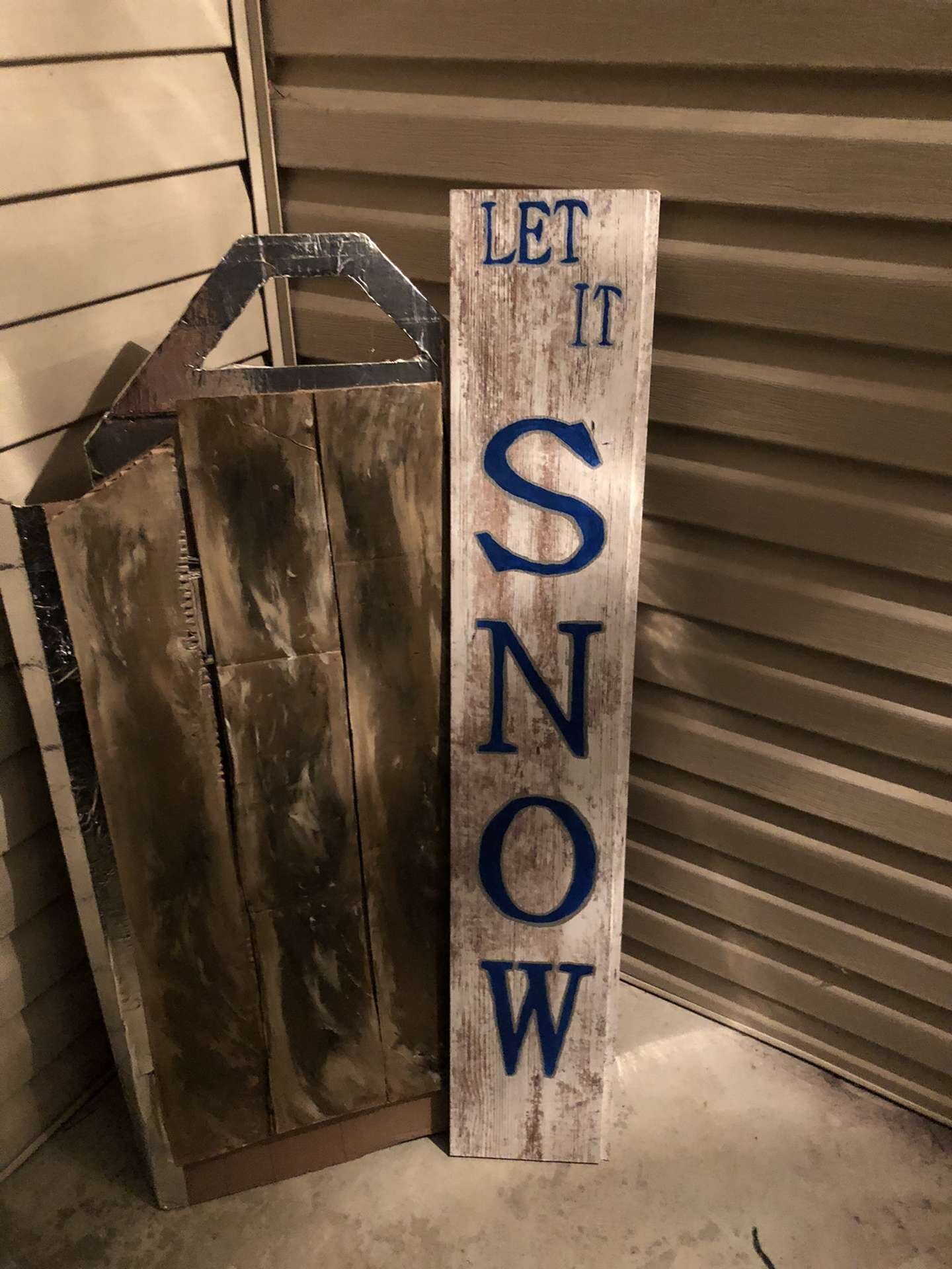  A wooden sign made by Maggie and Marley. They made several of these and sold them to buy Toys for Tots Christmas presents. They also added other money for Westra’s Wonders to purchase 25 gifts. 