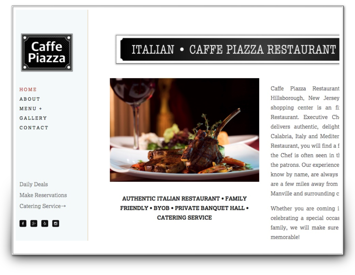 Caffe Piazza Restaurant Hilsborough NJ 08844
