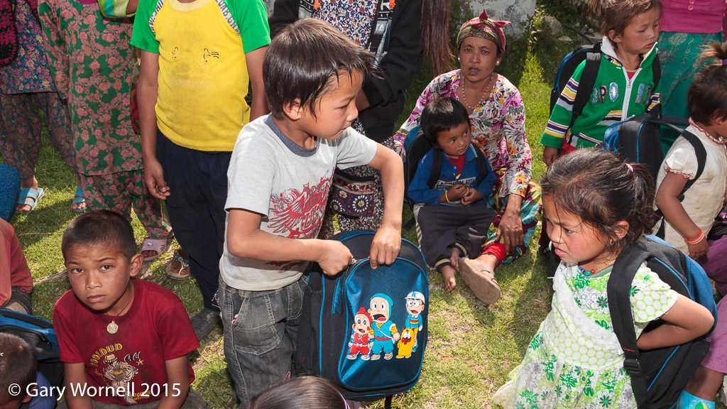 Donation day - May 19, 2015 - Shree Chipling, Sindupalchok.