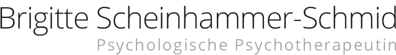 Brigitte Scheinhammer-Schmid     ·     Psychologische Psychotherapeutin