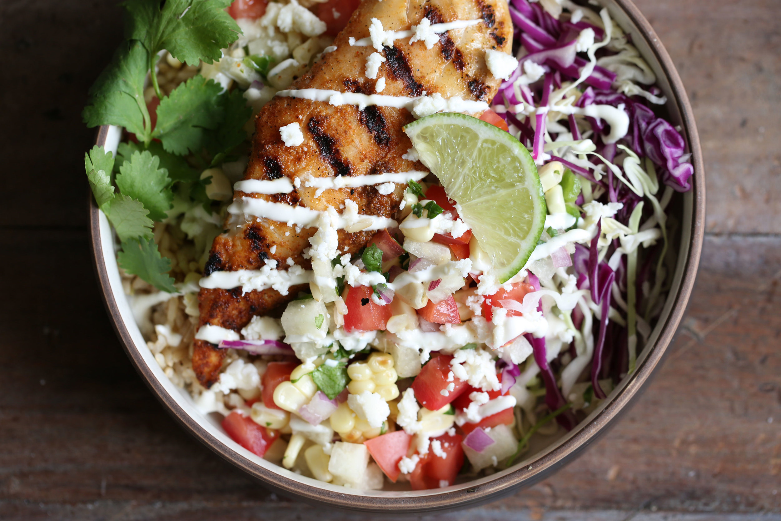 Fish Taco Rice Bowl With Jicama Salsa Cooking With Cocktail Rings