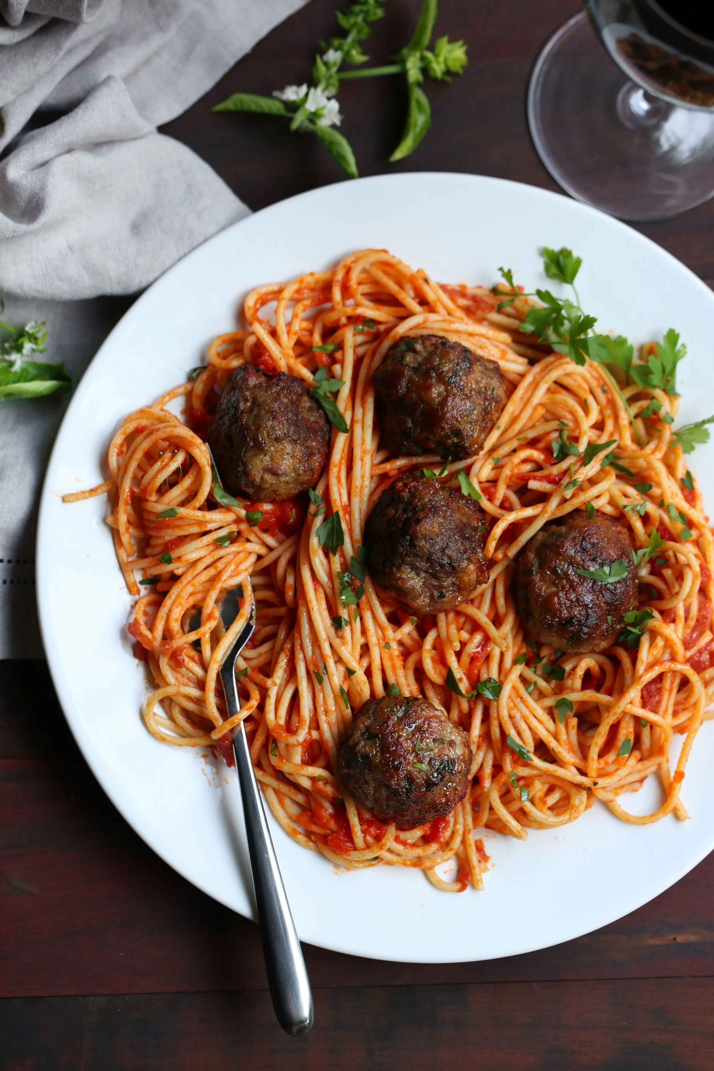 Beef, Pork & Prosciutto Italian Meatballs — Cooking with Cocktail Rings