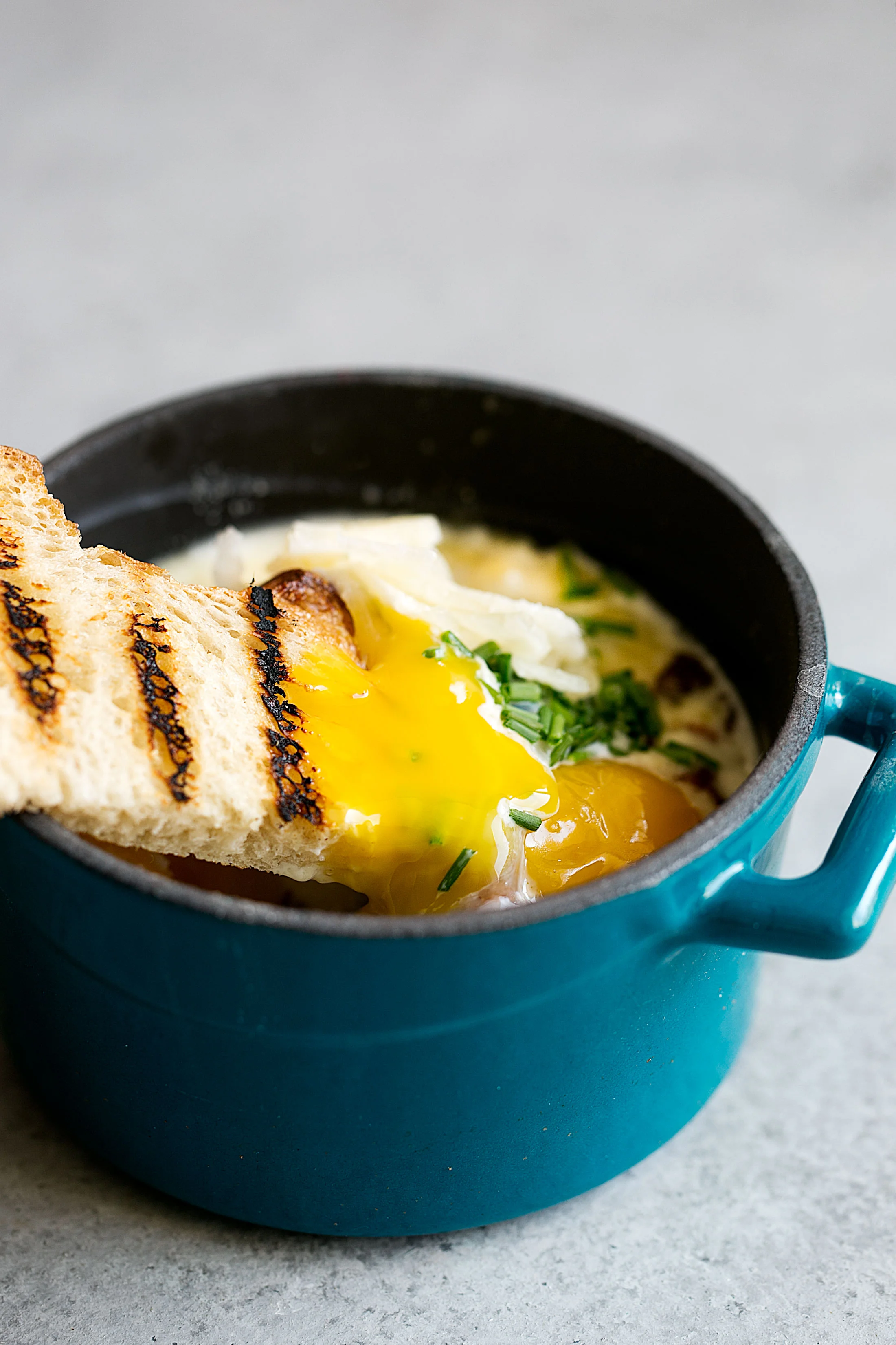 Eggs en Cocotte Baked Eggs in Ramekins with Spinach & Pancetta