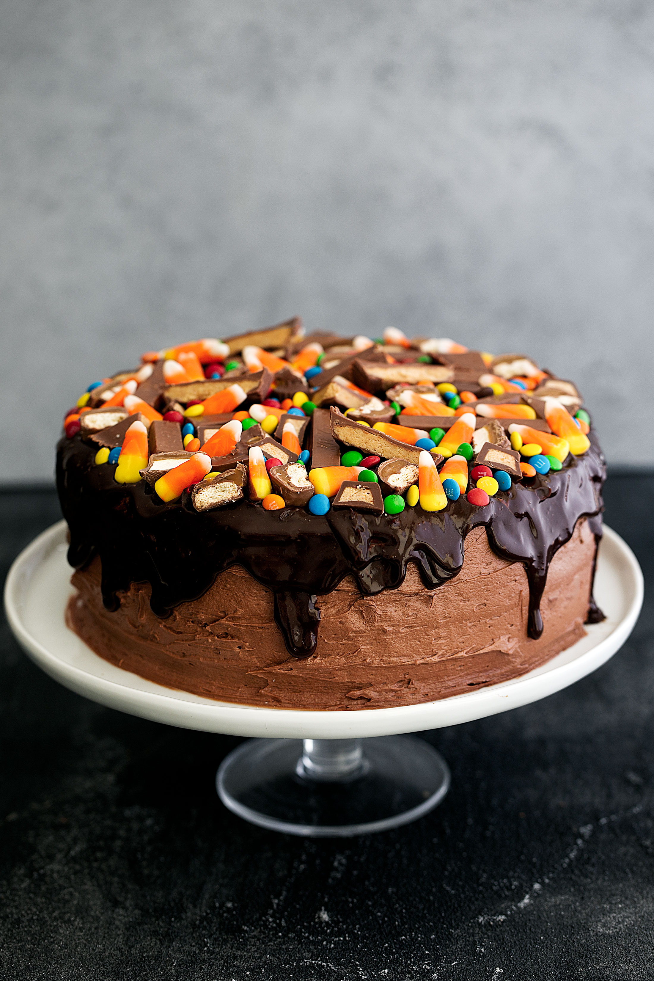 Chocolate Cake with Chocolate Ganache & Halloween Candy — Cooking with ...