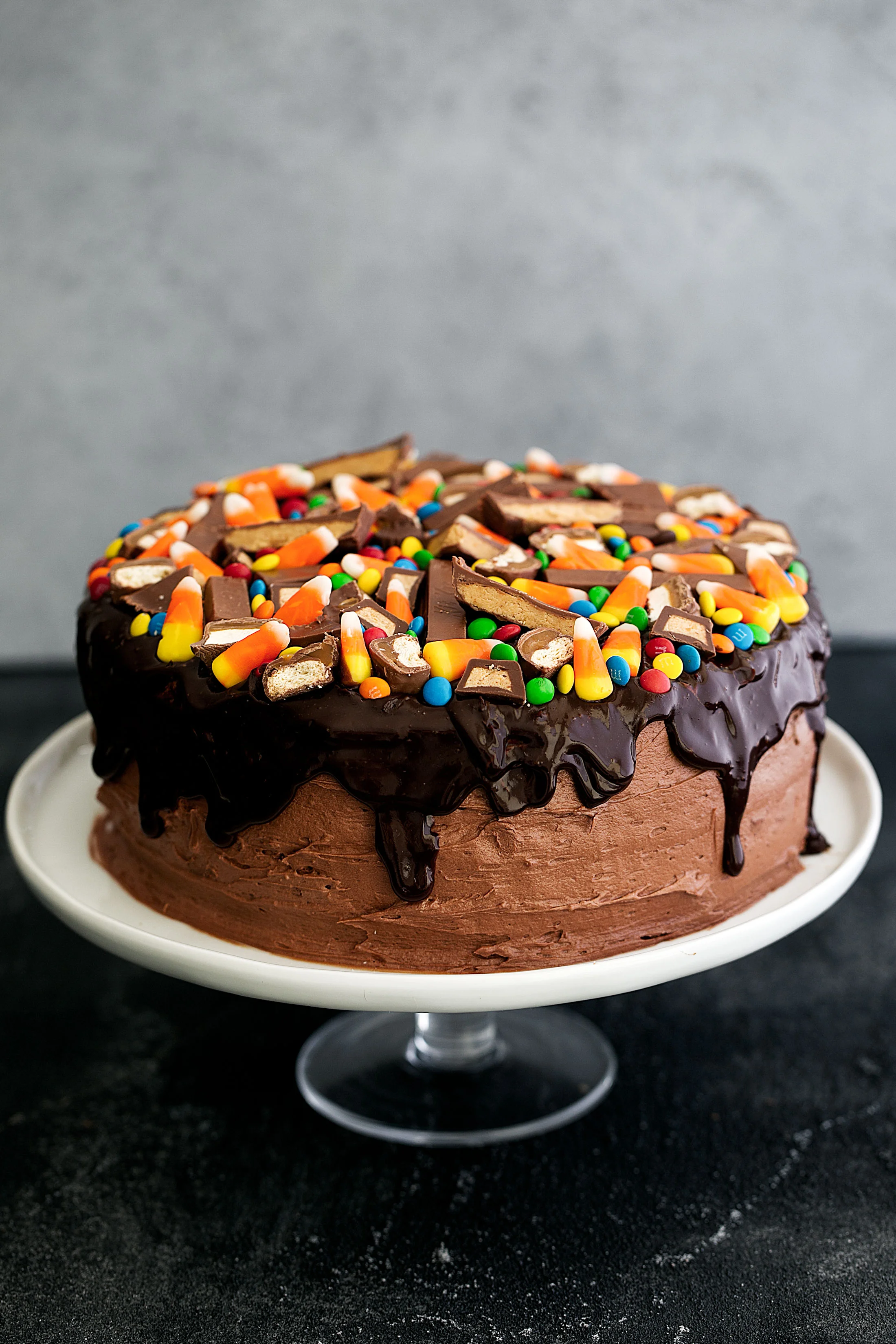 Chocolate Cake with Chocolate Ganache & Halloween Candy — Cooking with ...