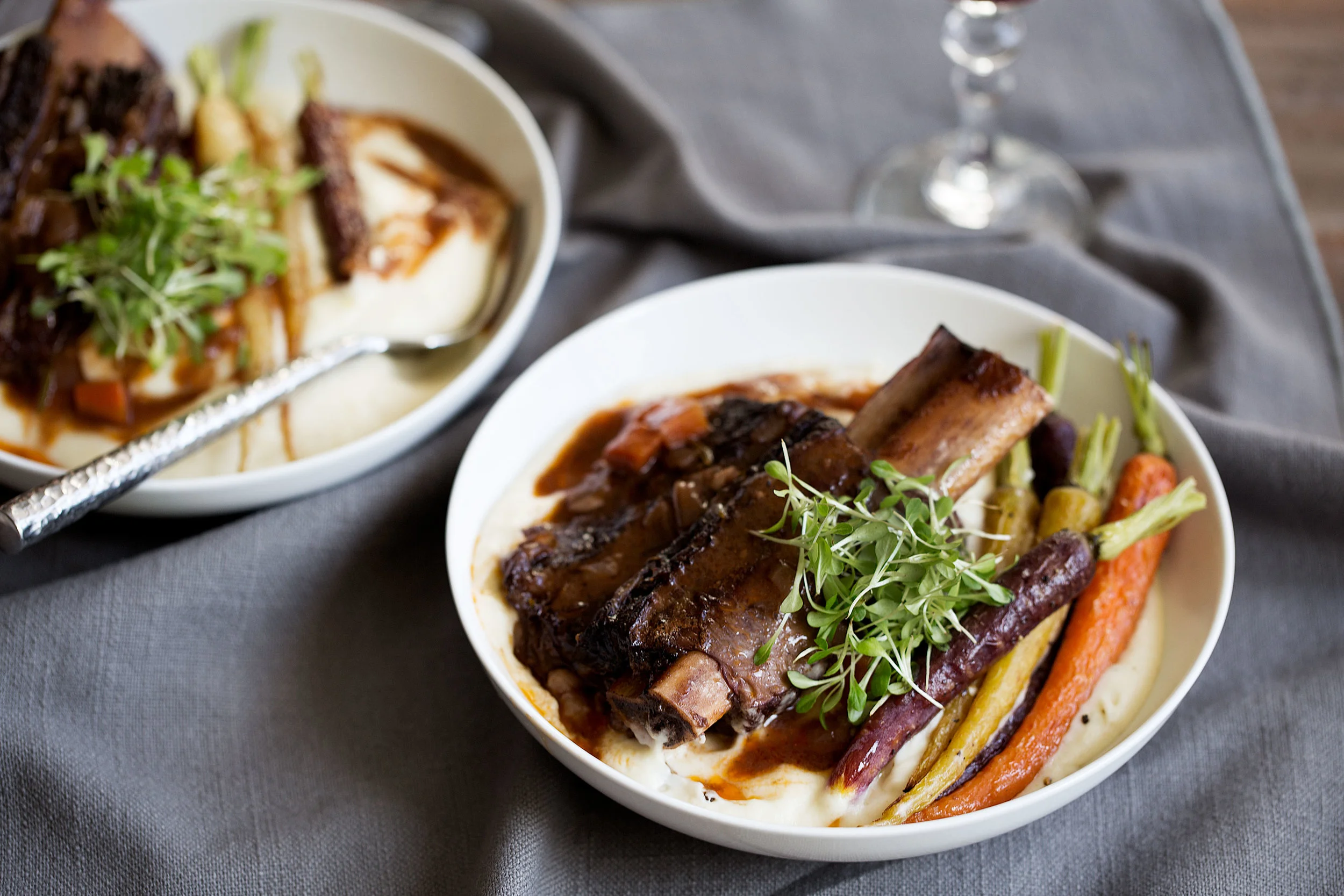 Red Wine Braised Short Ribs with Celery Root Purée — Cooking with