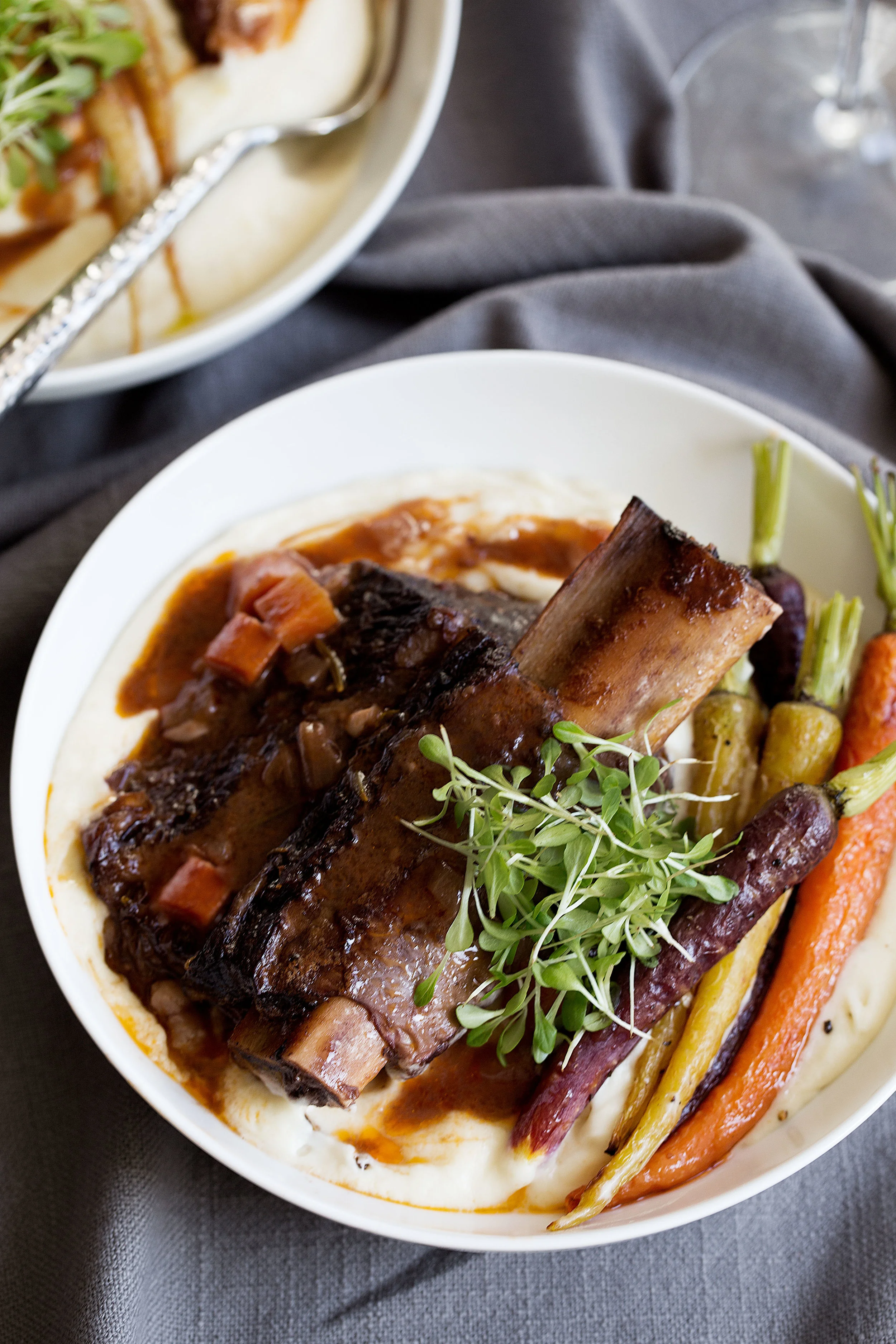 Red Wine Braised Short Ribs with Celery Root Purée — Cooking with