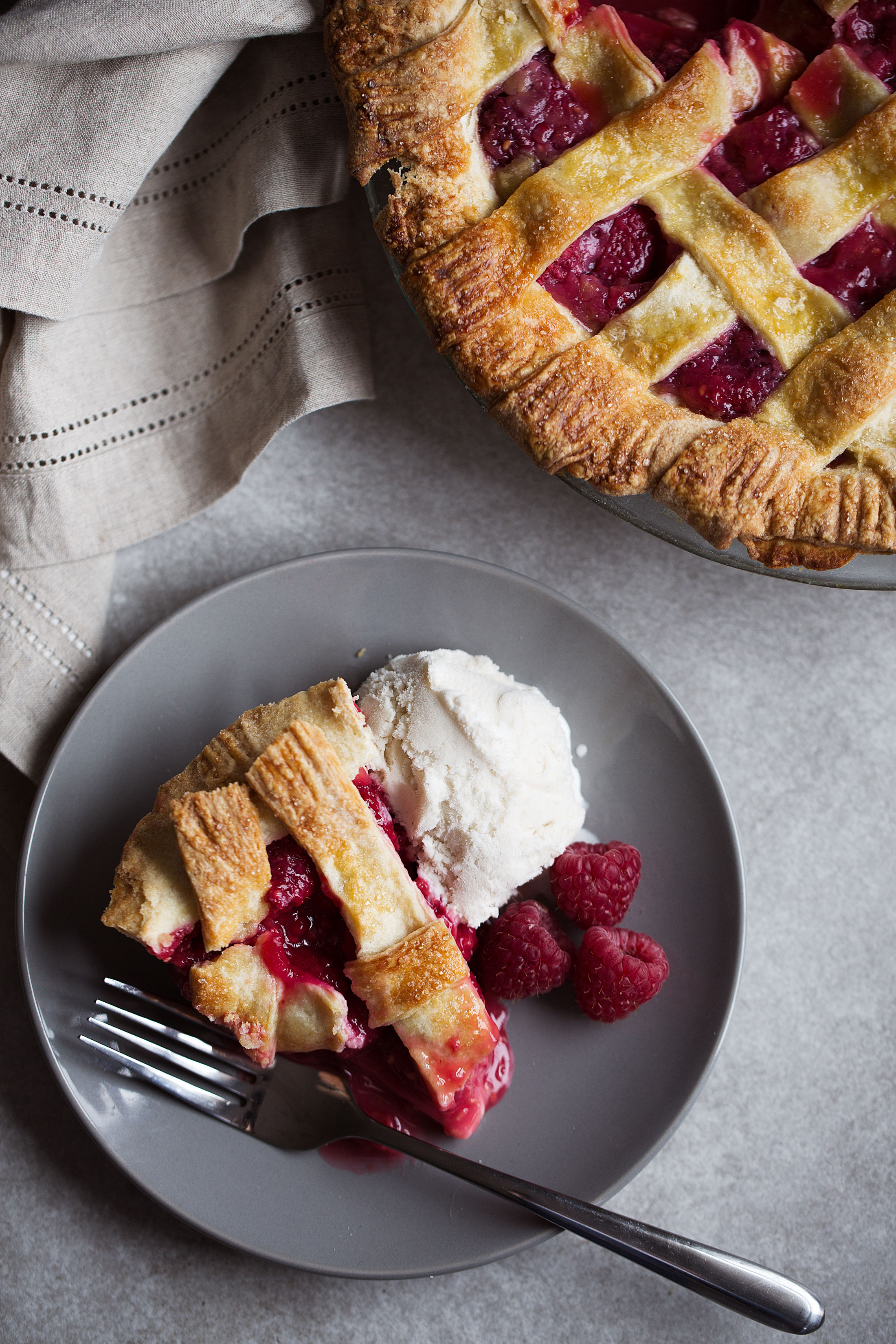 Raspberry Pie with Shortbread Crust — Cooking with Cocktail Rings