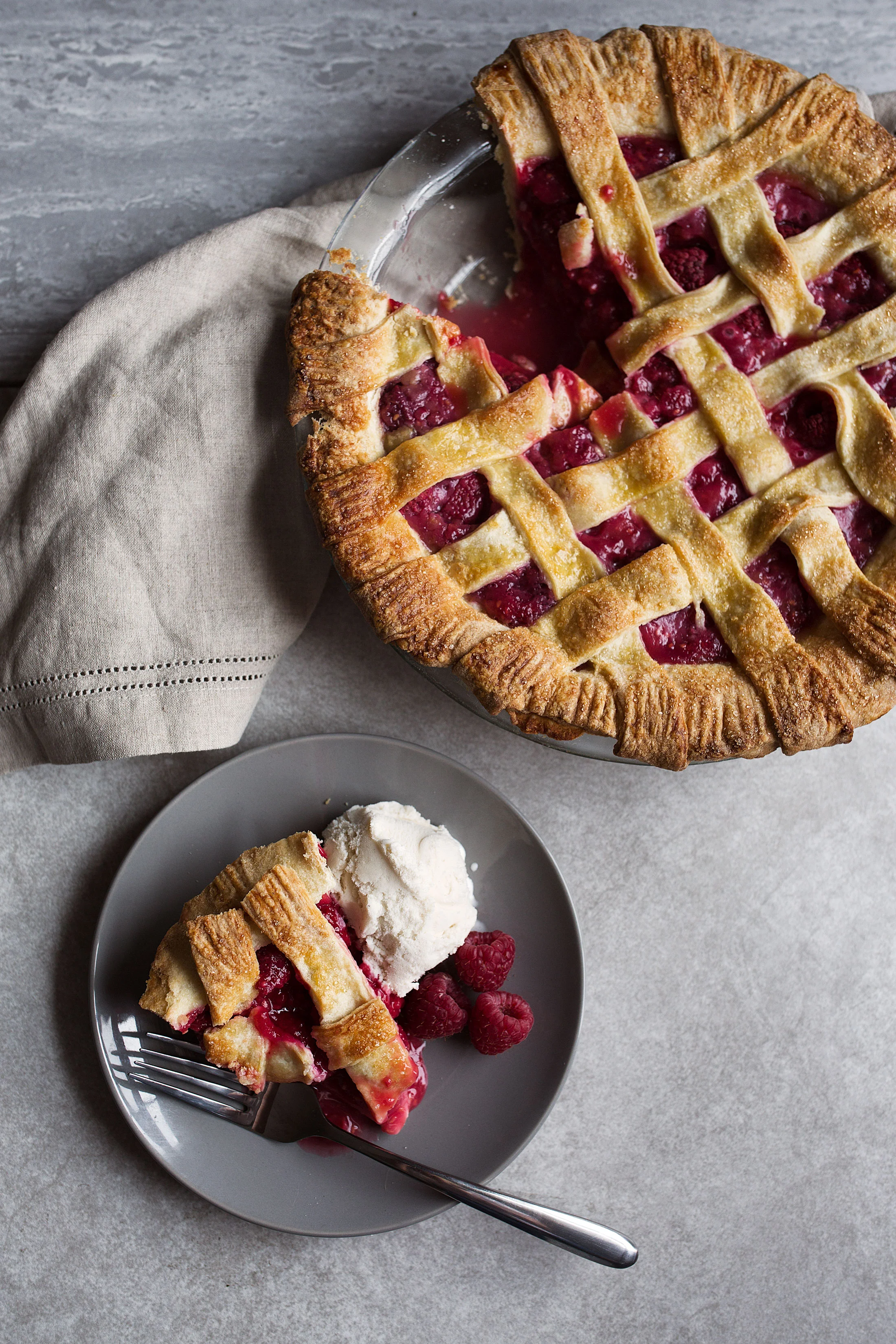Raspberry Pie with Shortbread Crust — Cooking with Cocktail Rings