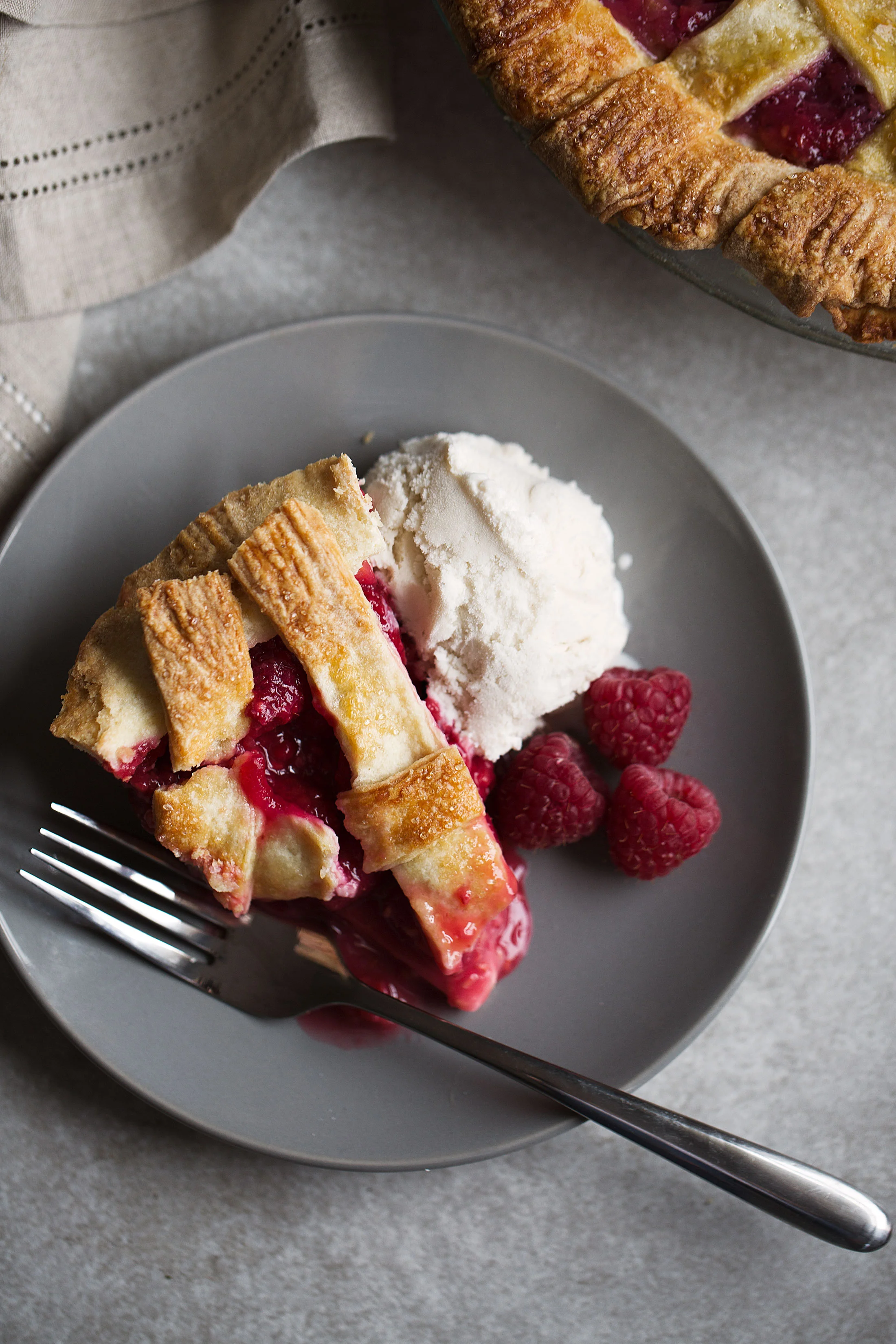 Raspberry Pie with Shortbread Crust — Cooking with Cocktail Rings