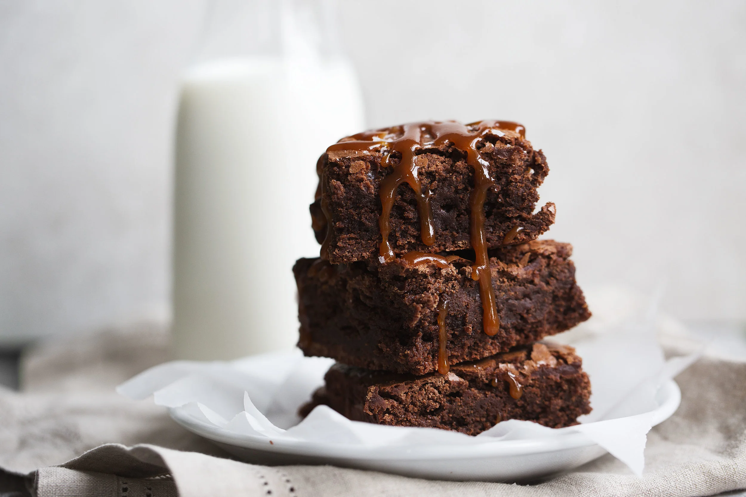 Sea Salt Caramel Fudge Brownies — Cooking with Cocktail Rings