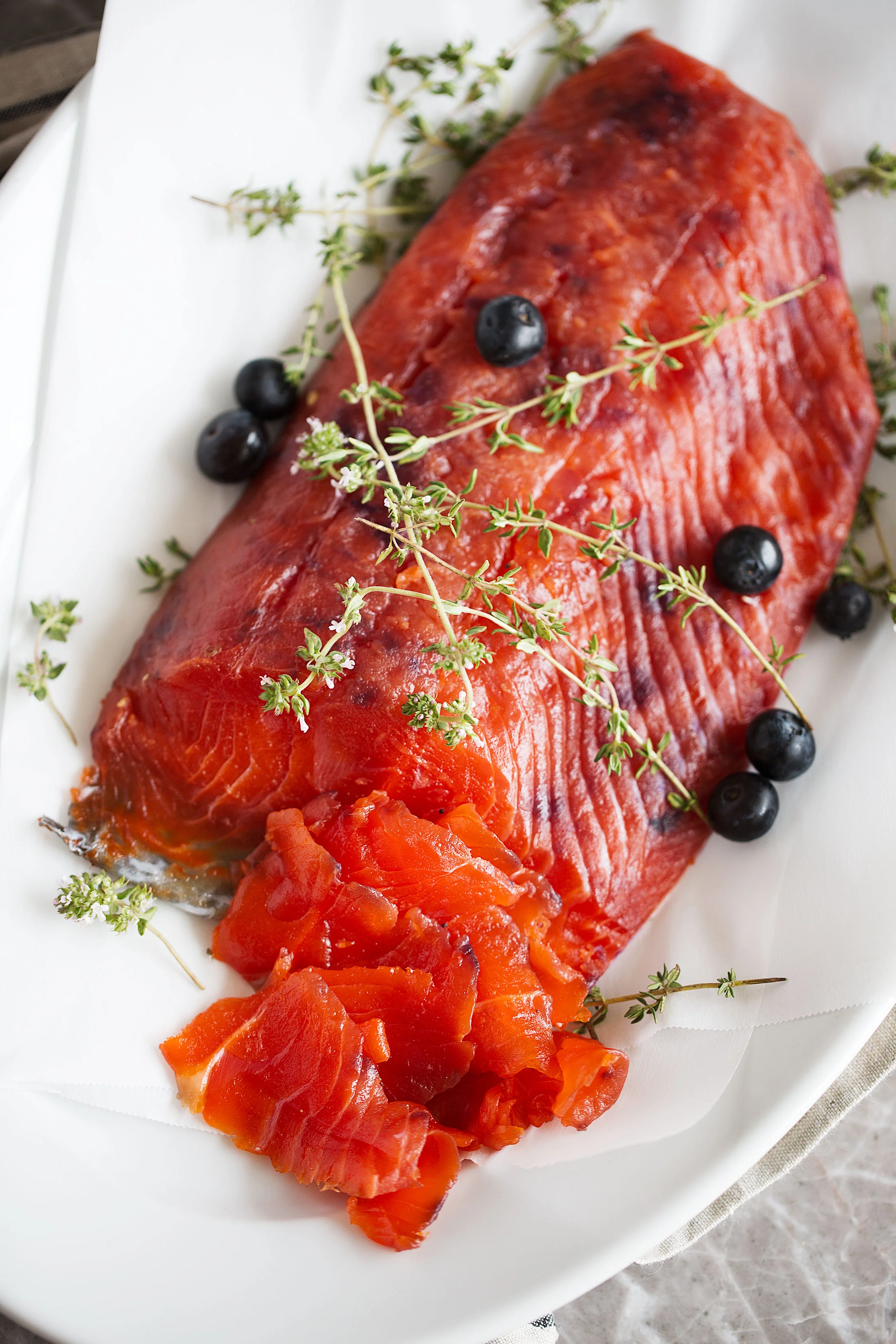 BlueberryCured Salmon Gravlax — Cooking with Cocktail Rings