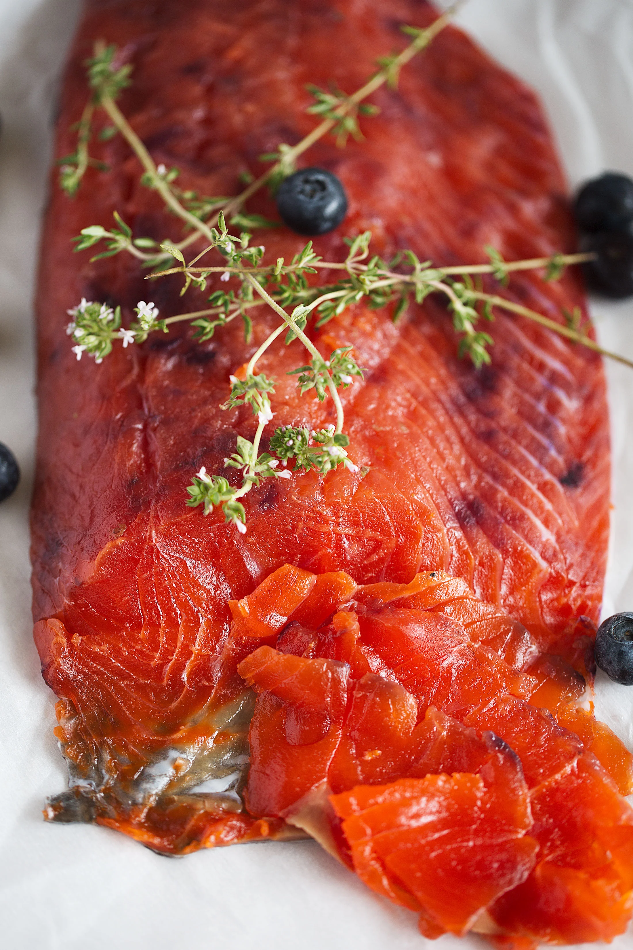BlueberryCured Salmon Gravlax — Cooking with Cocktail Rings