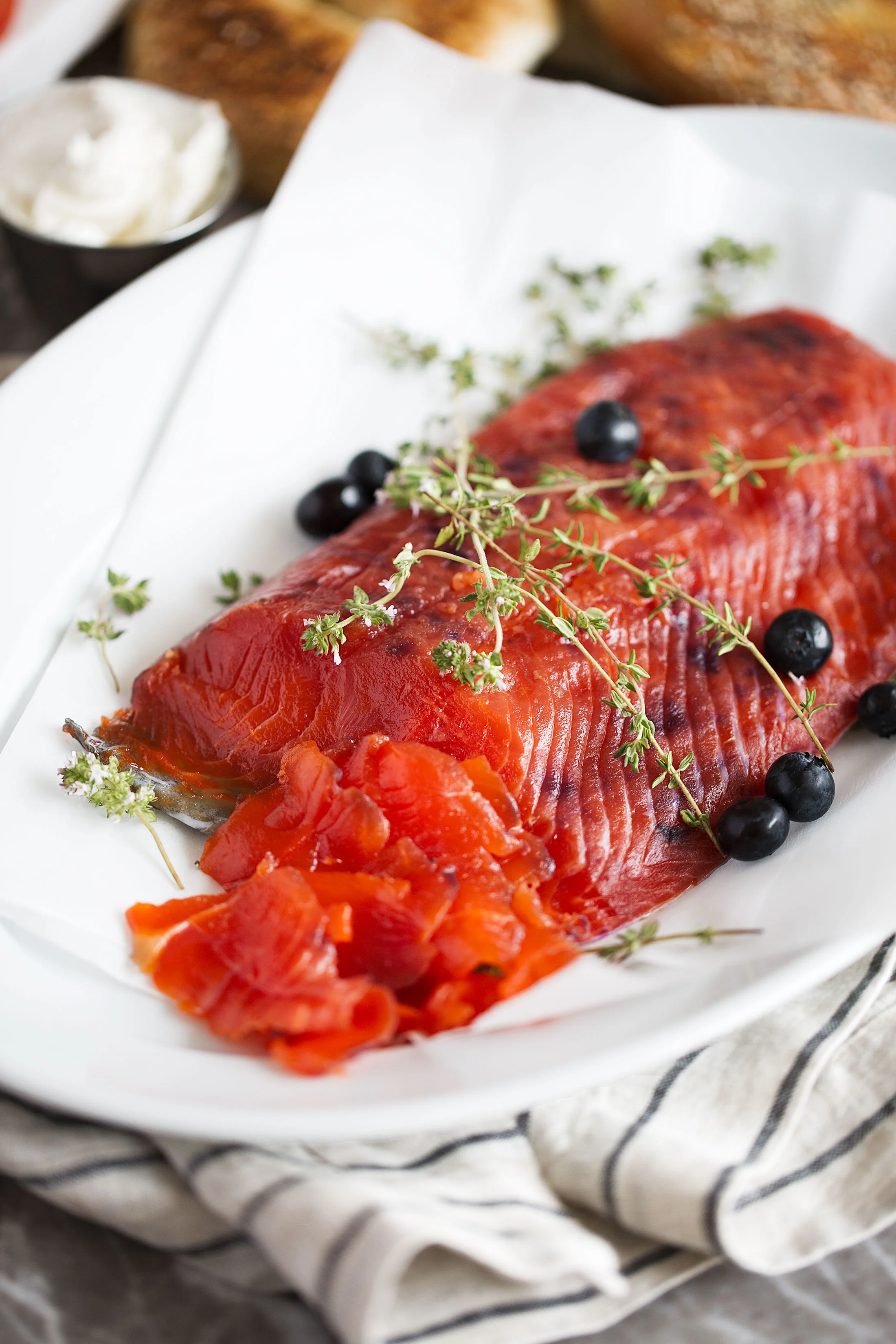 BlueberryCured Salmon Gravlax — Cooking with Cocktail Rings
