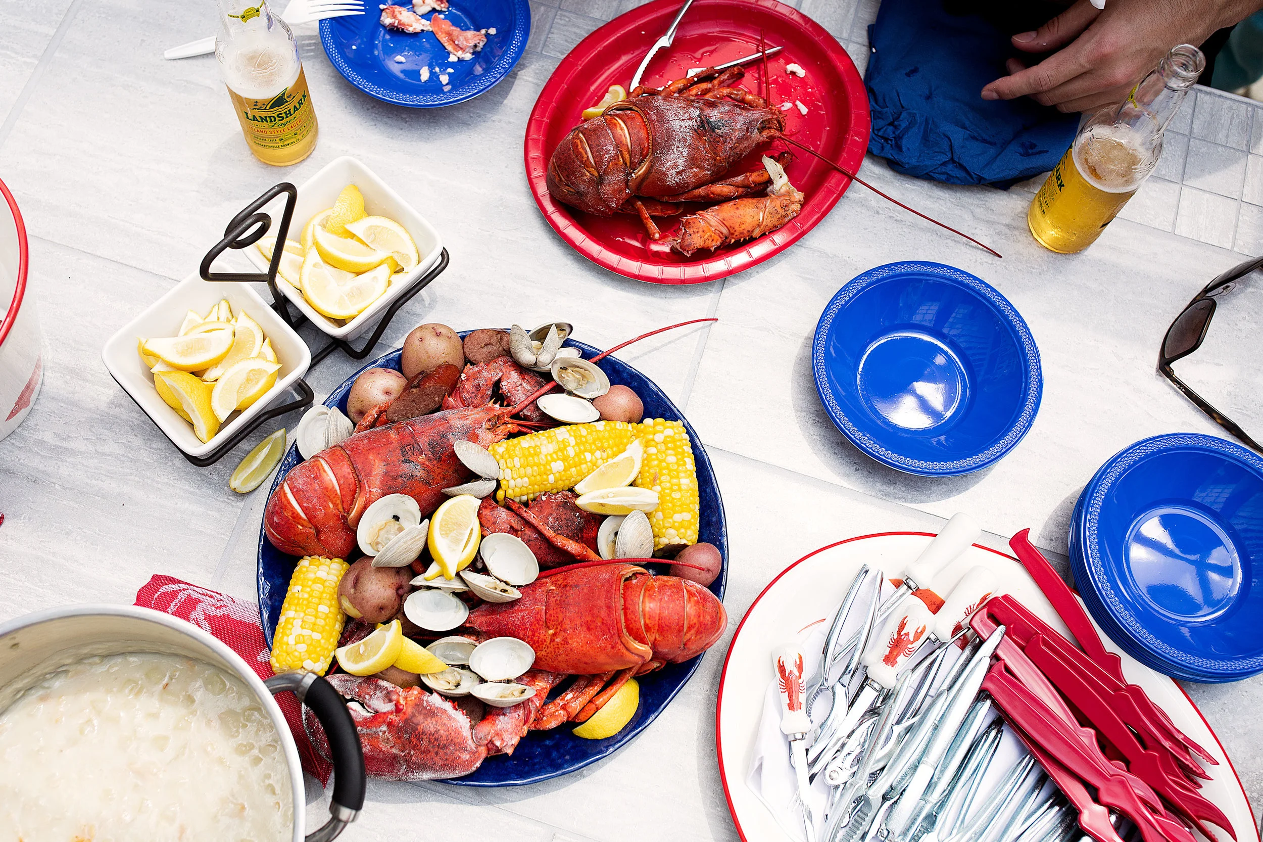 Classic New England Lobster Boil — Cooking with Cocktail Rings