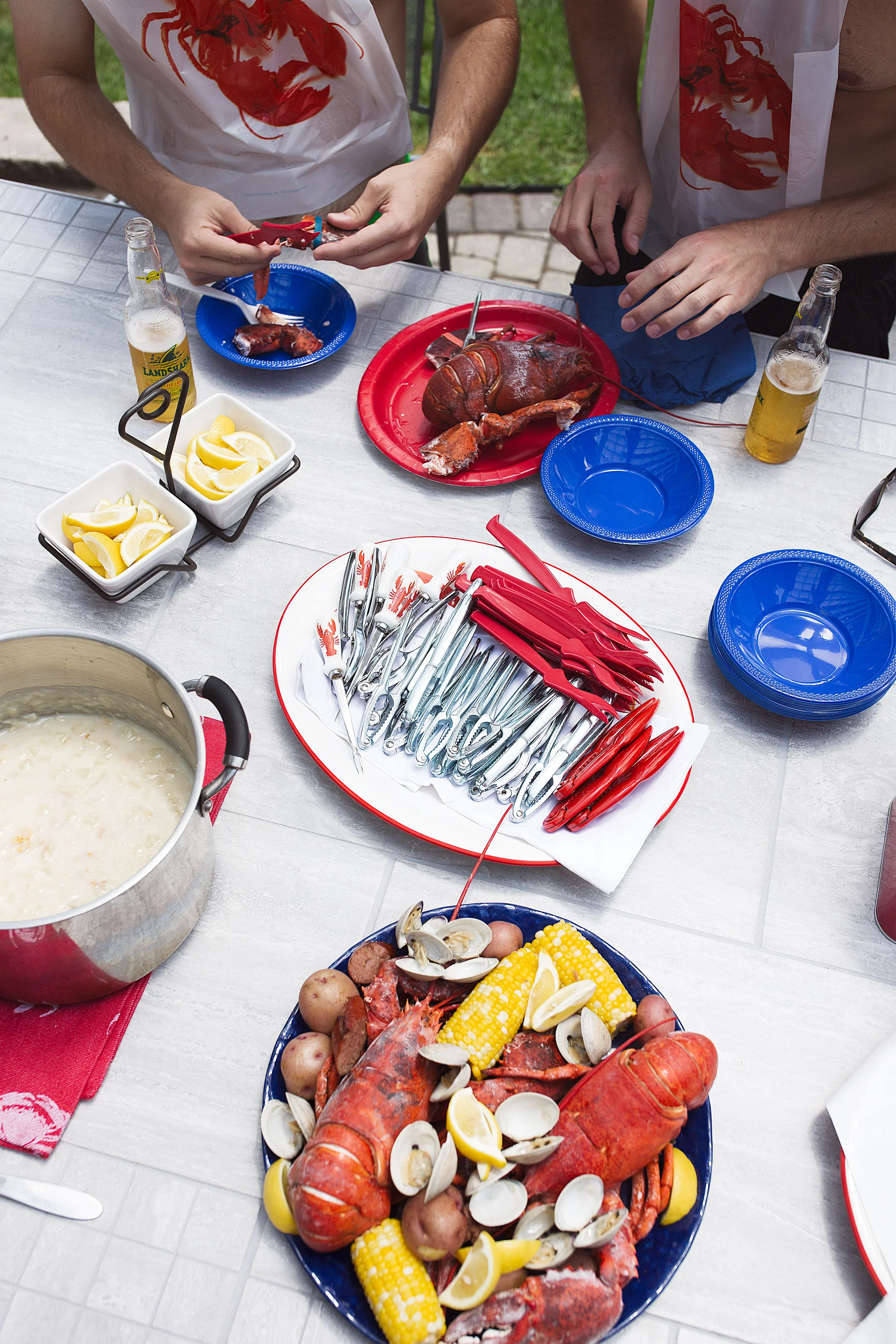 Classic New England Lobster Boil — Cooking with Cocktail Rings