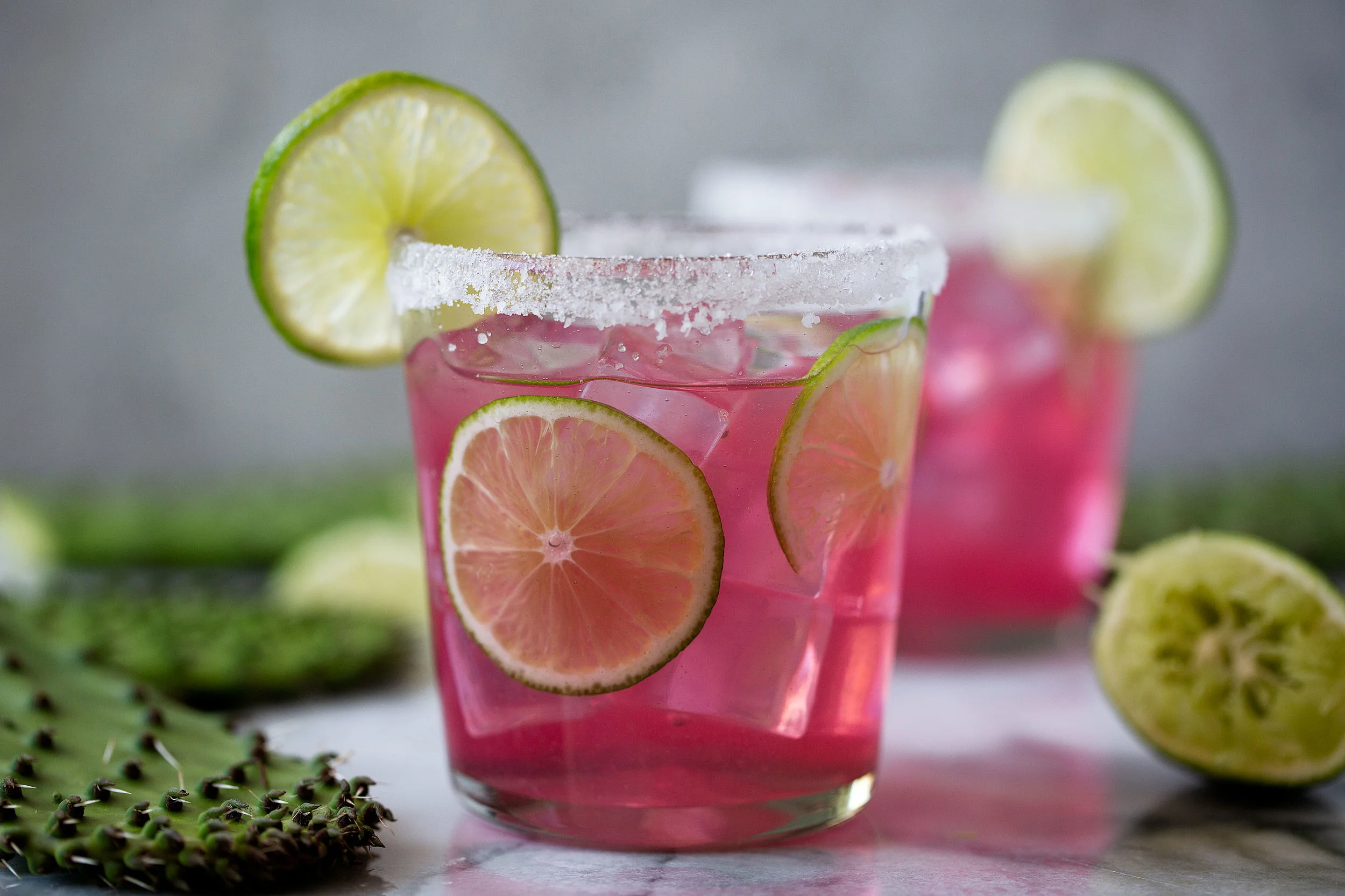 Prickly Pear Margarita — Cooking with Cocktail Rings