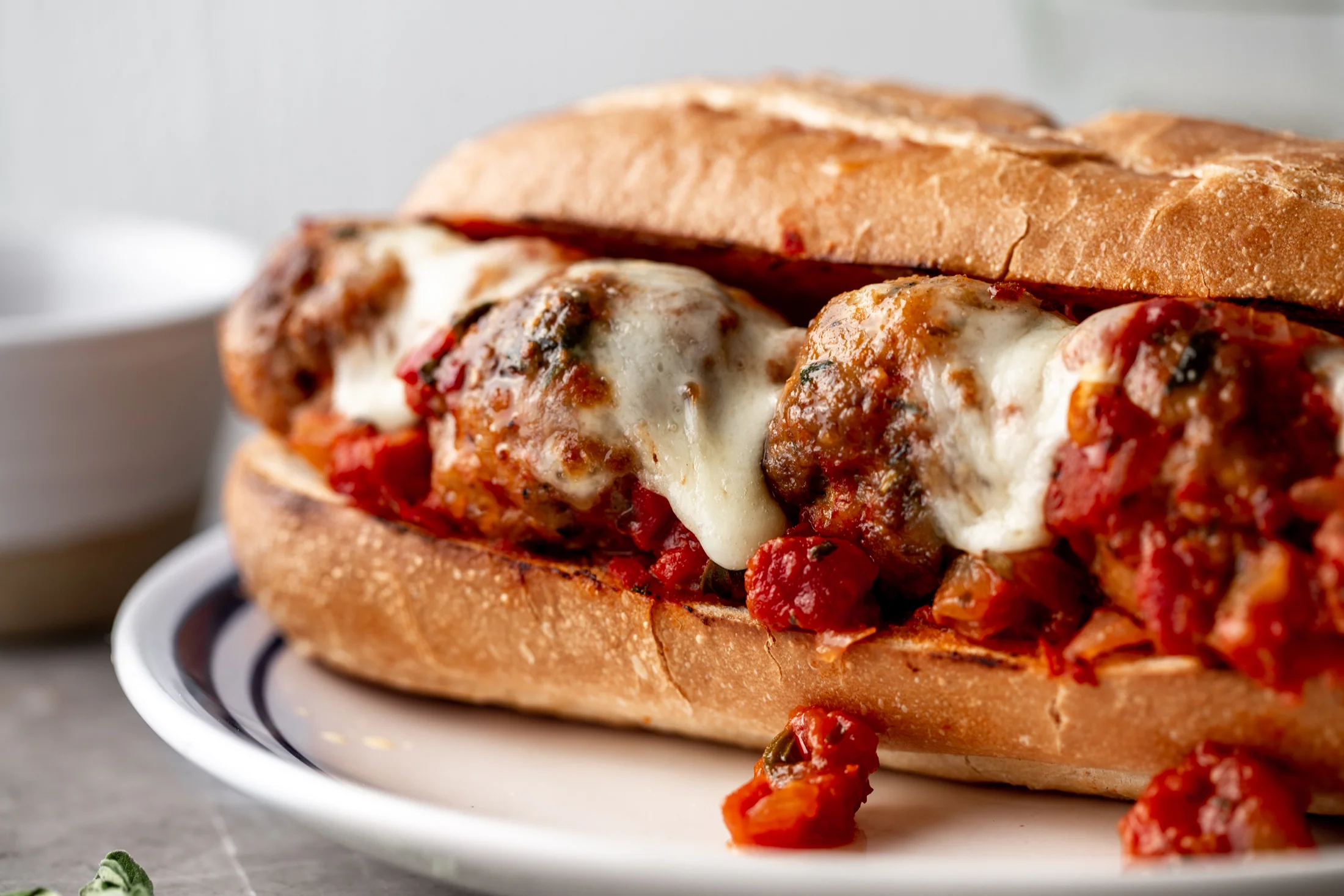 Meatball Subs With Spicy Beef And Pork Meatballs Cooking With Cocktail Rings