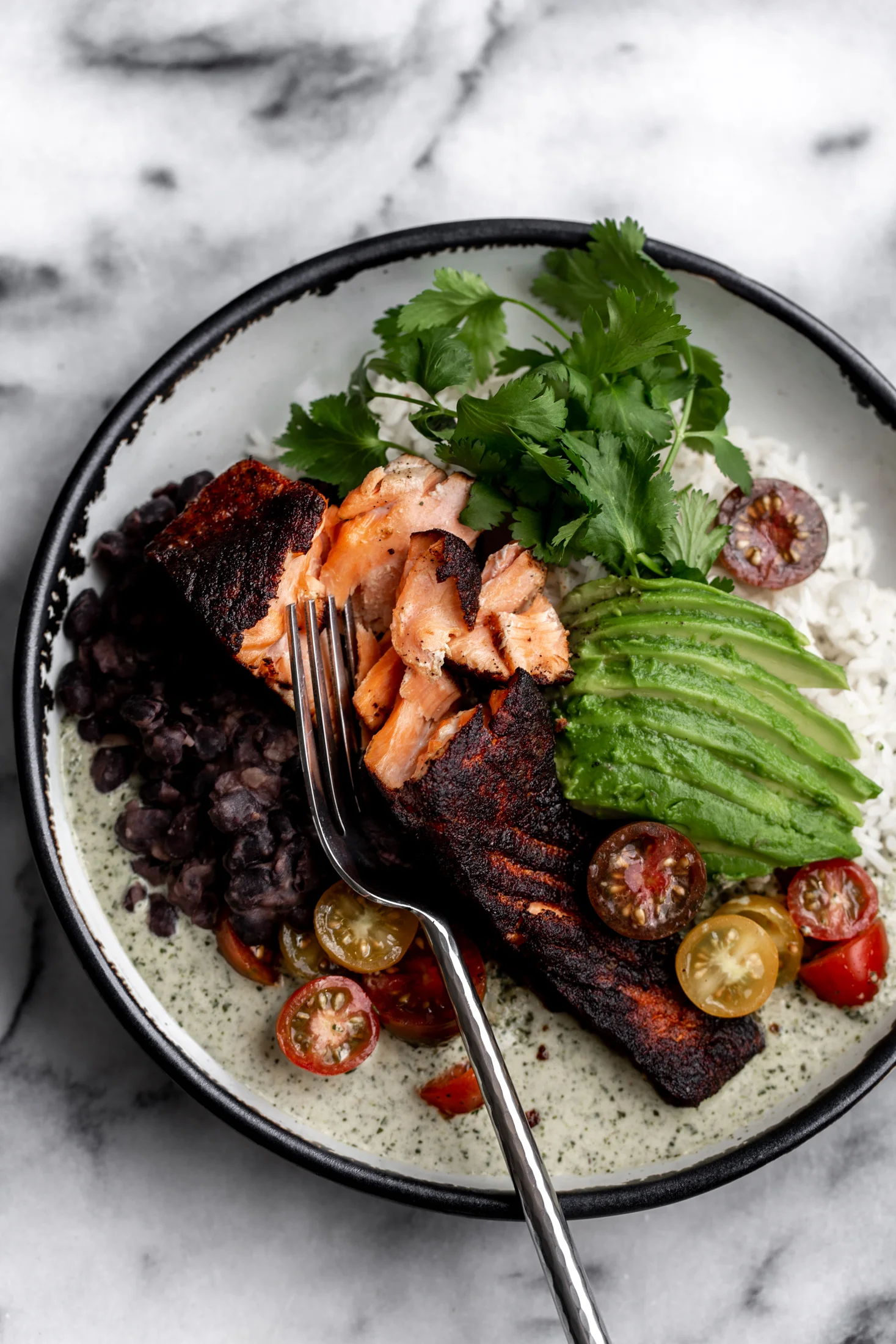 Crispy Blackened Salmon with Cilantro Cream Sauce-8.jpg