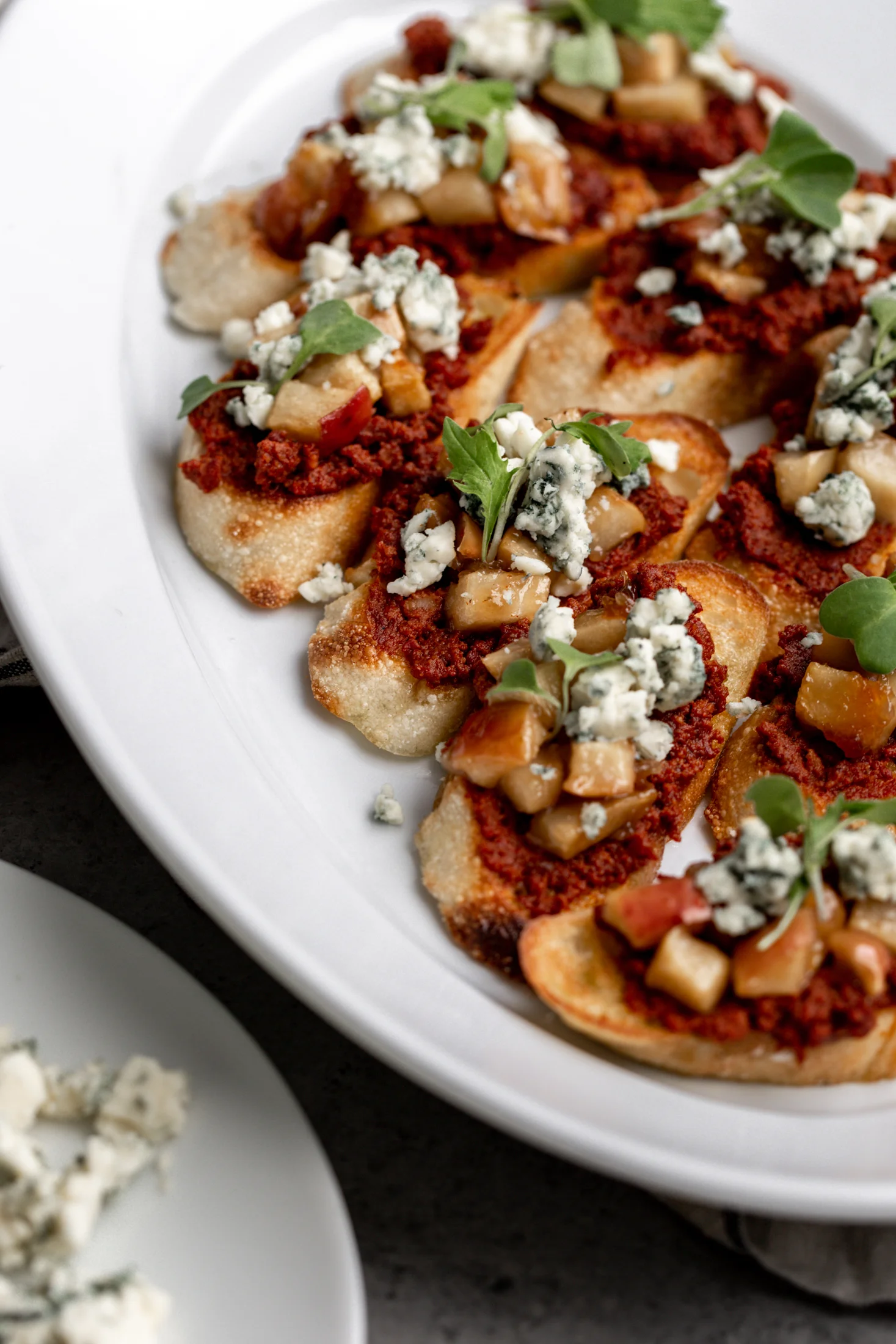 Baked Apple, Blue Cheese and Chorizo Crostini-21.jpg